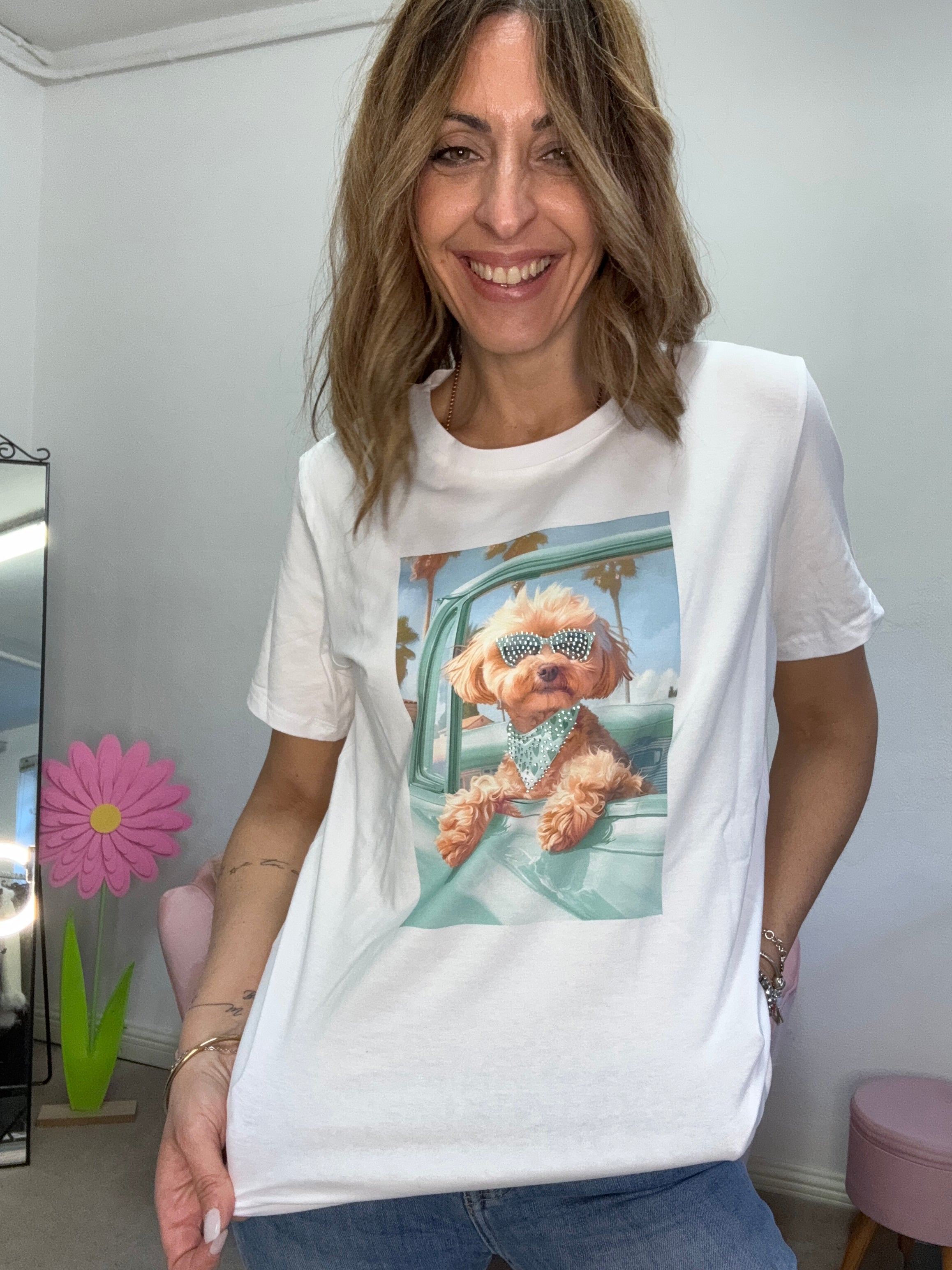 La t-shirt Mabi on holiday