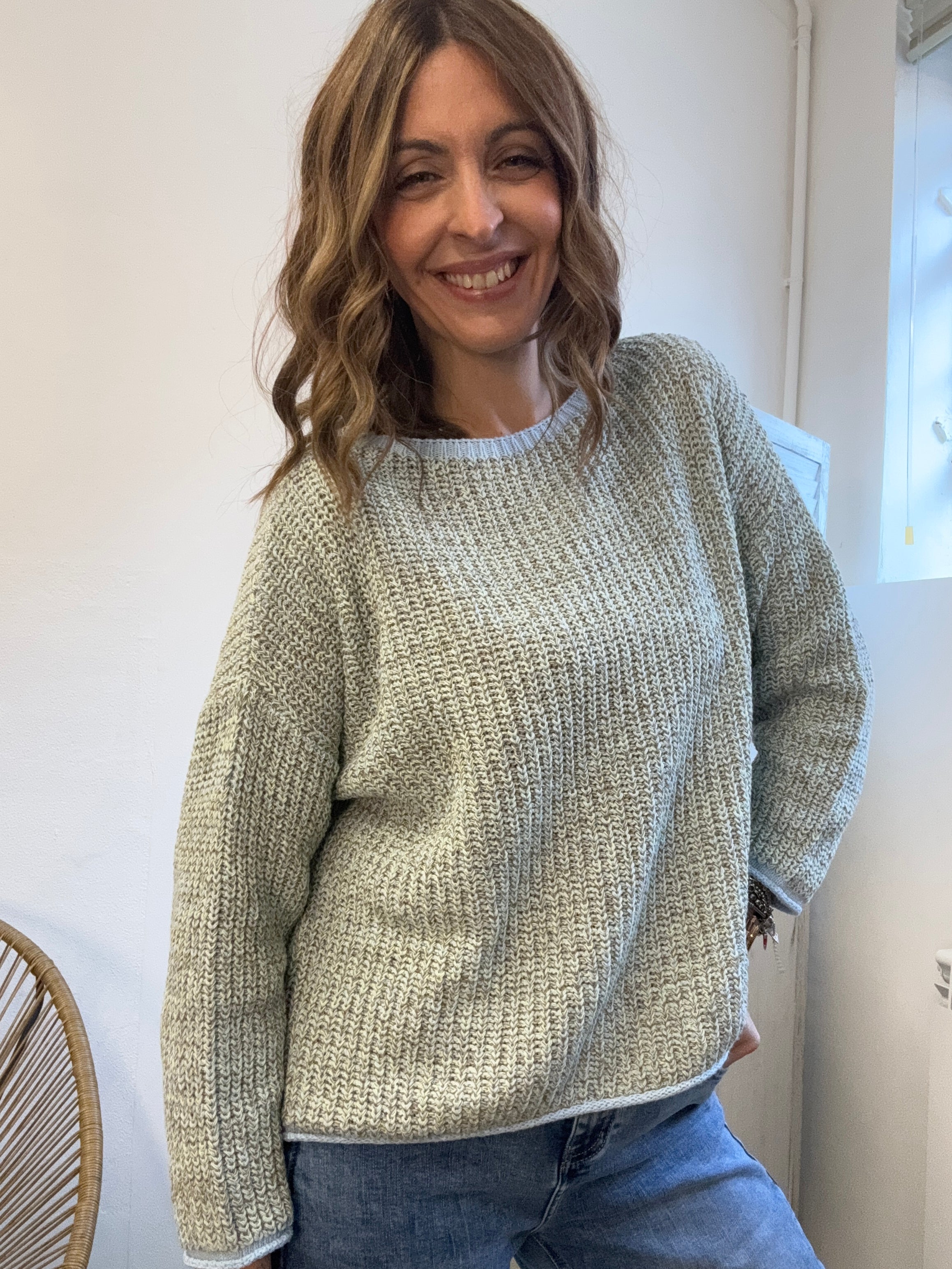 Il pull cotone mélange