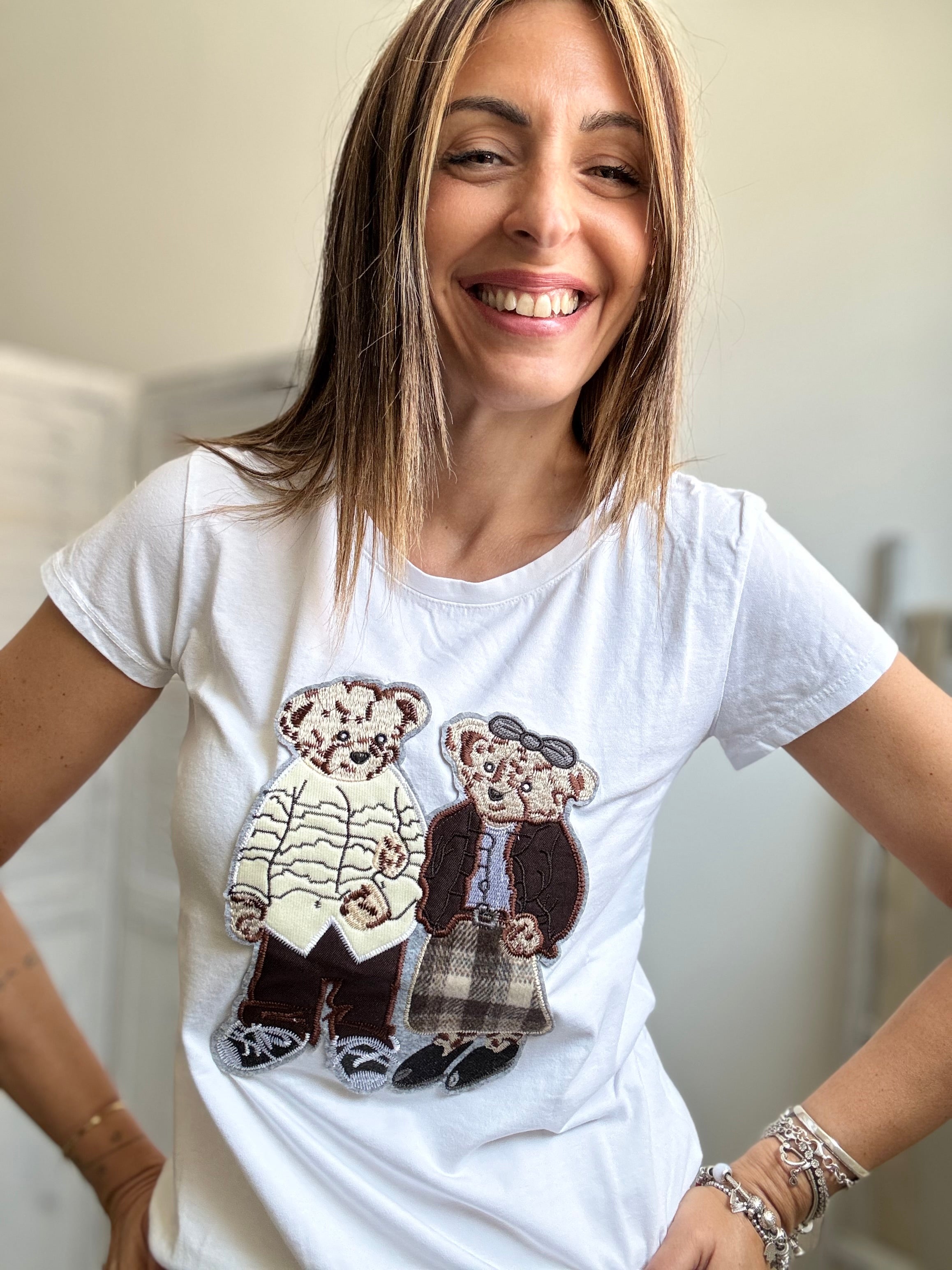T-shirt coppia di orsetti