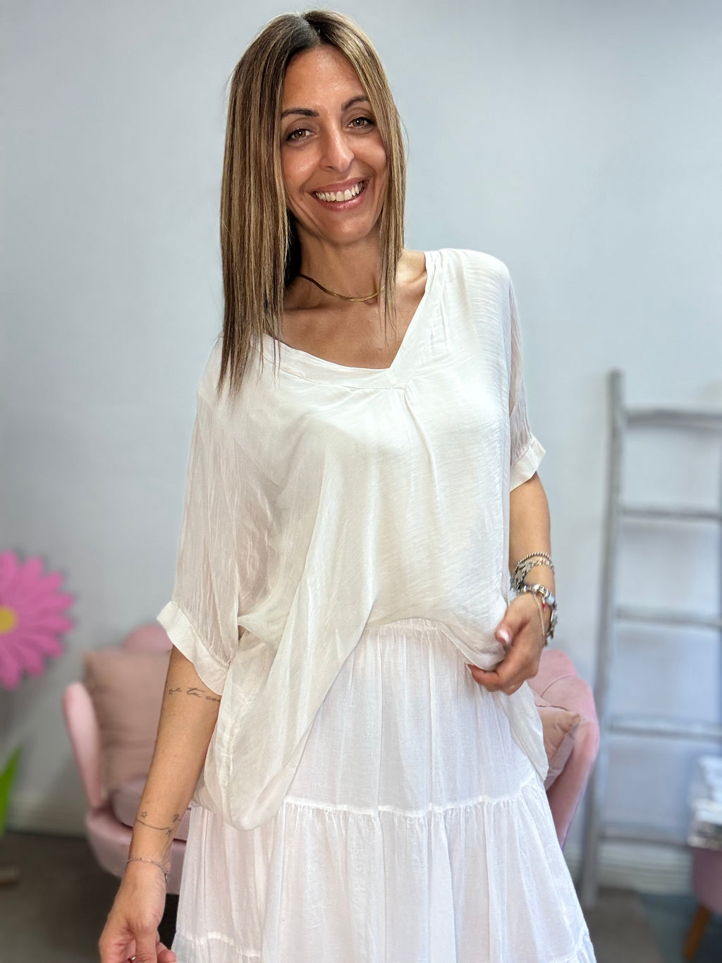 La blusa Satin
