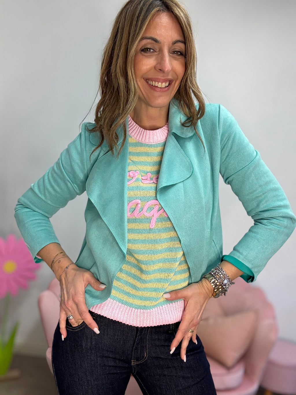 La giacchina alcantara senza zip