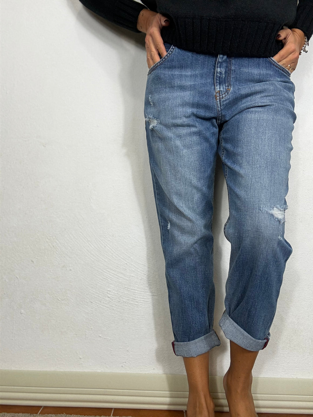 Jeans cargo denim