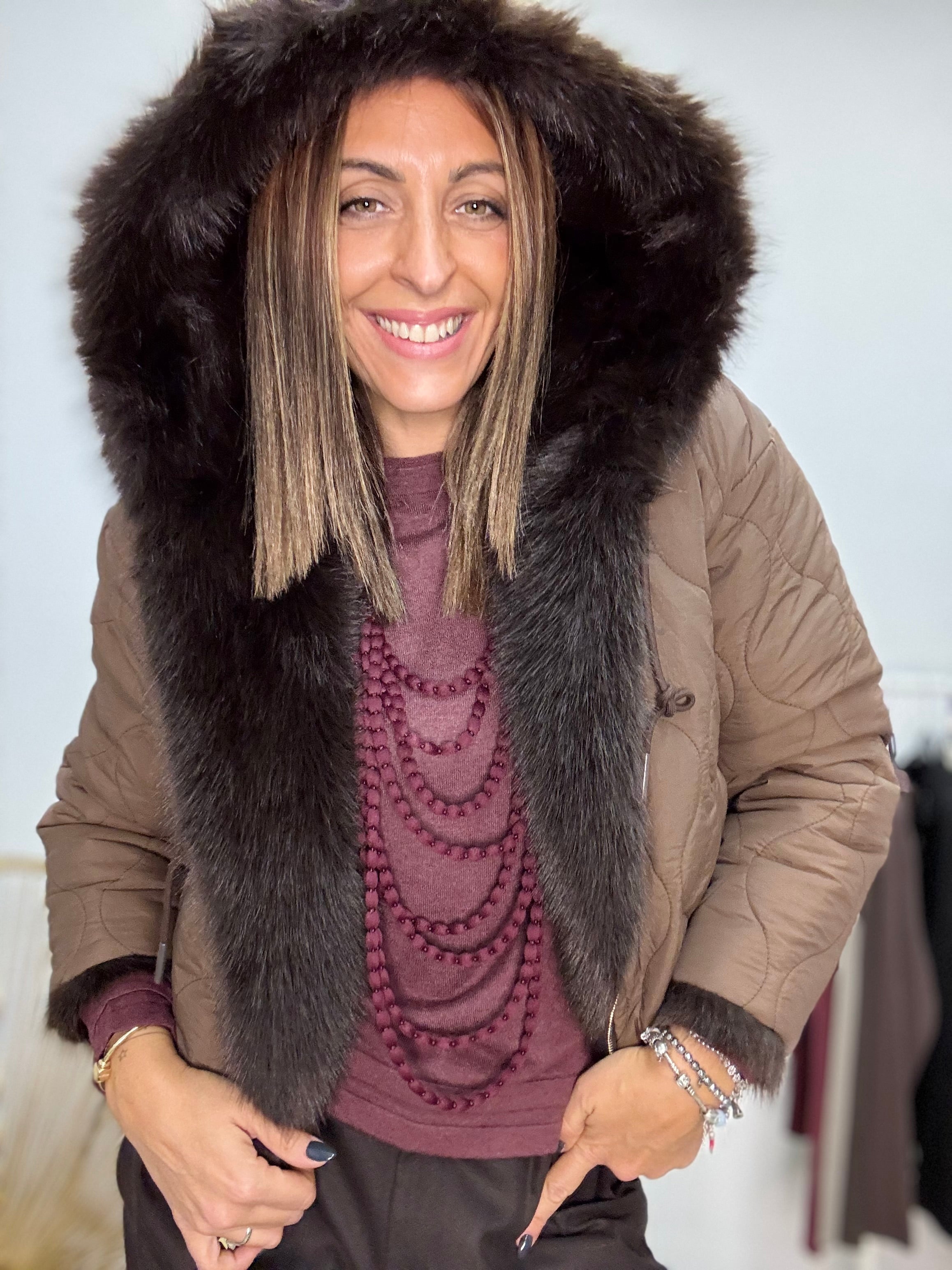 Il trapuntino reversibile con l ecopelliccia