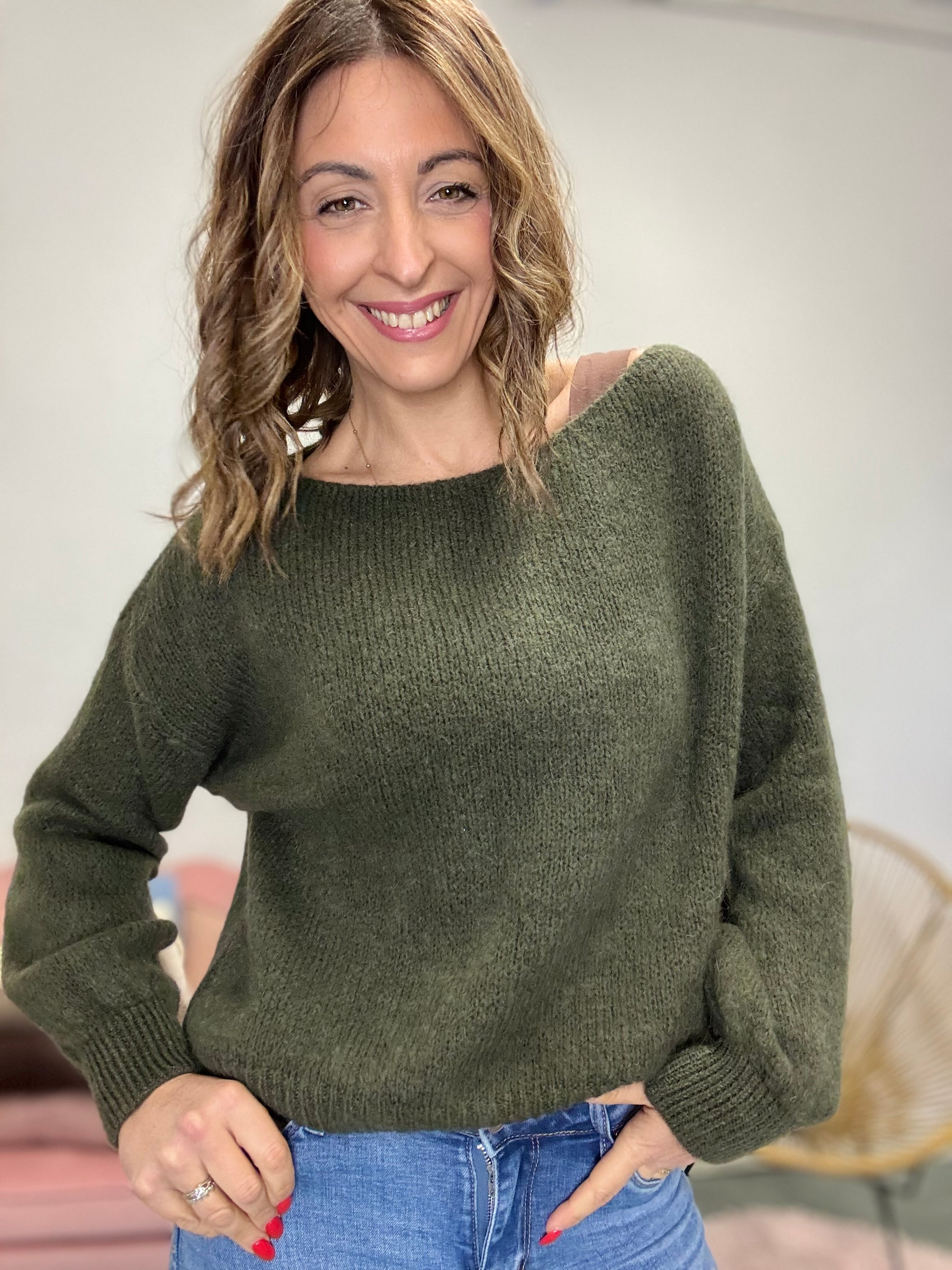 Il pull lana e mohair