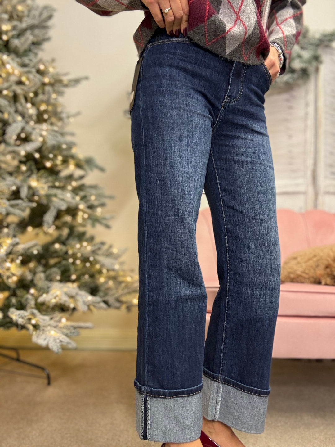 Il jeans con il risvolto