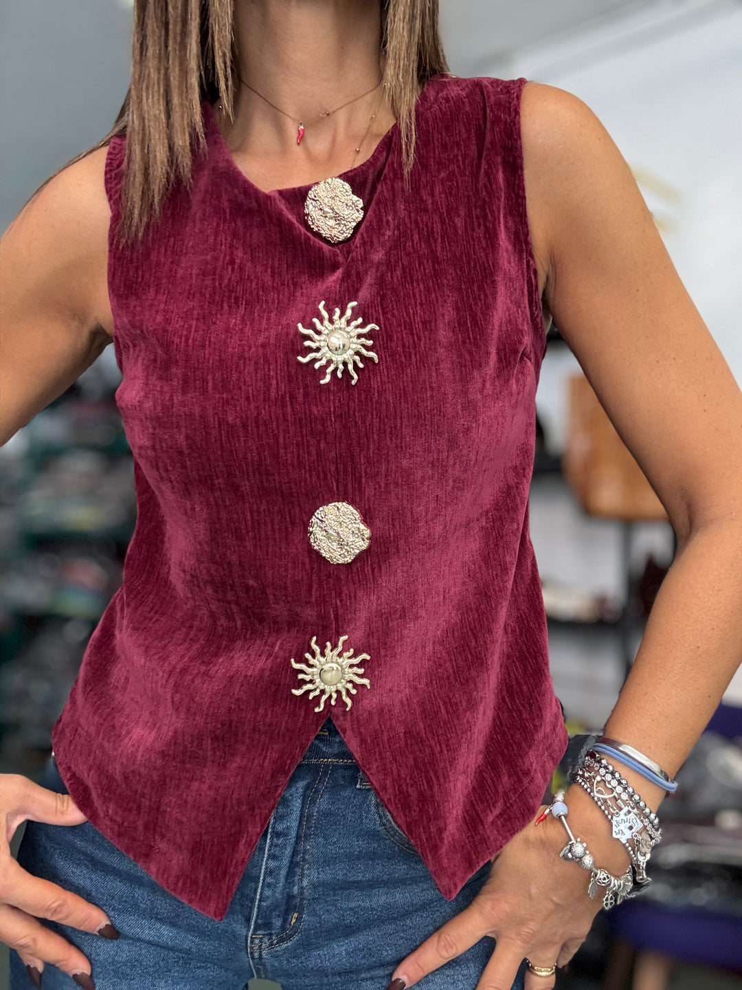 Il gilet velluto