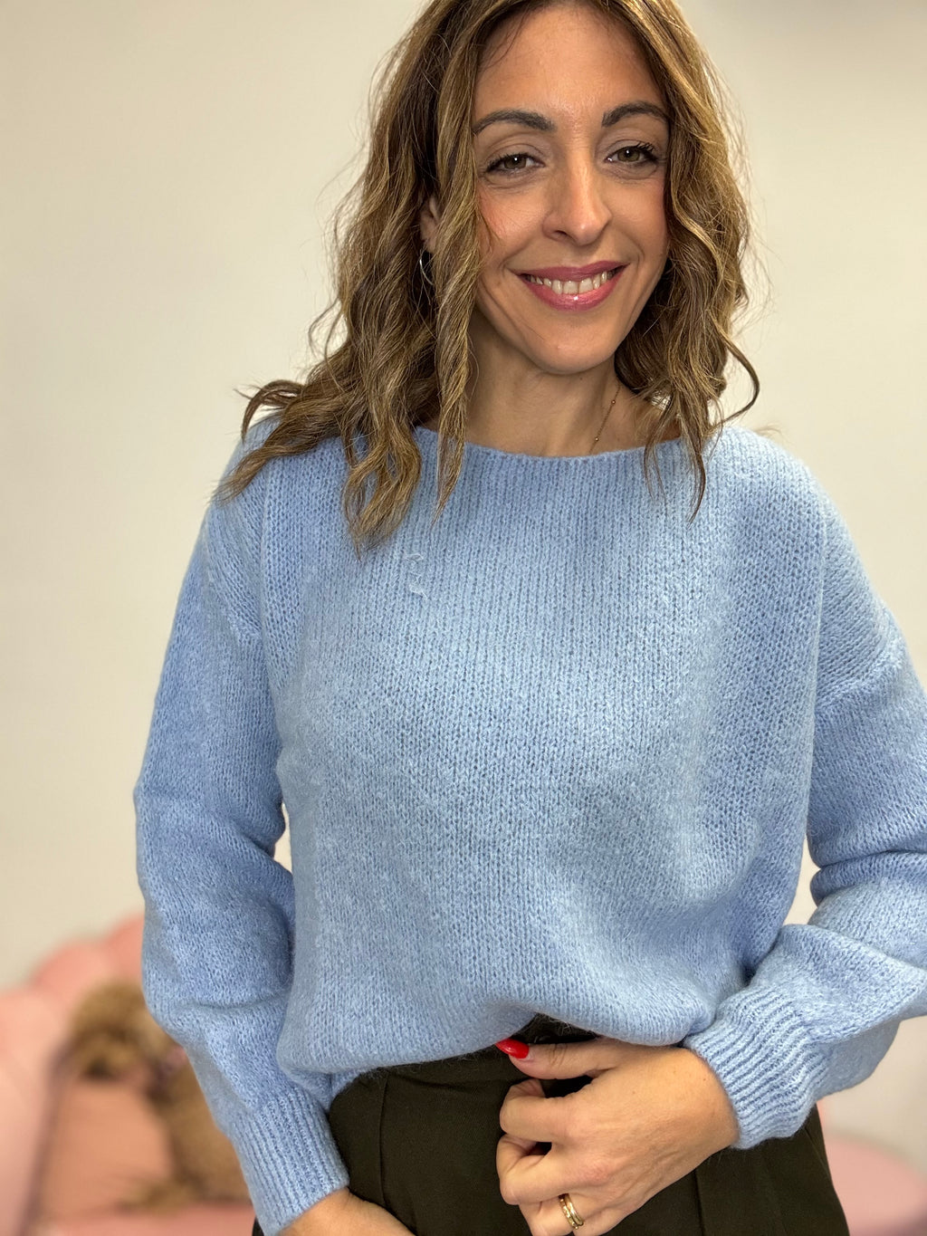 Il pull lana e mohair