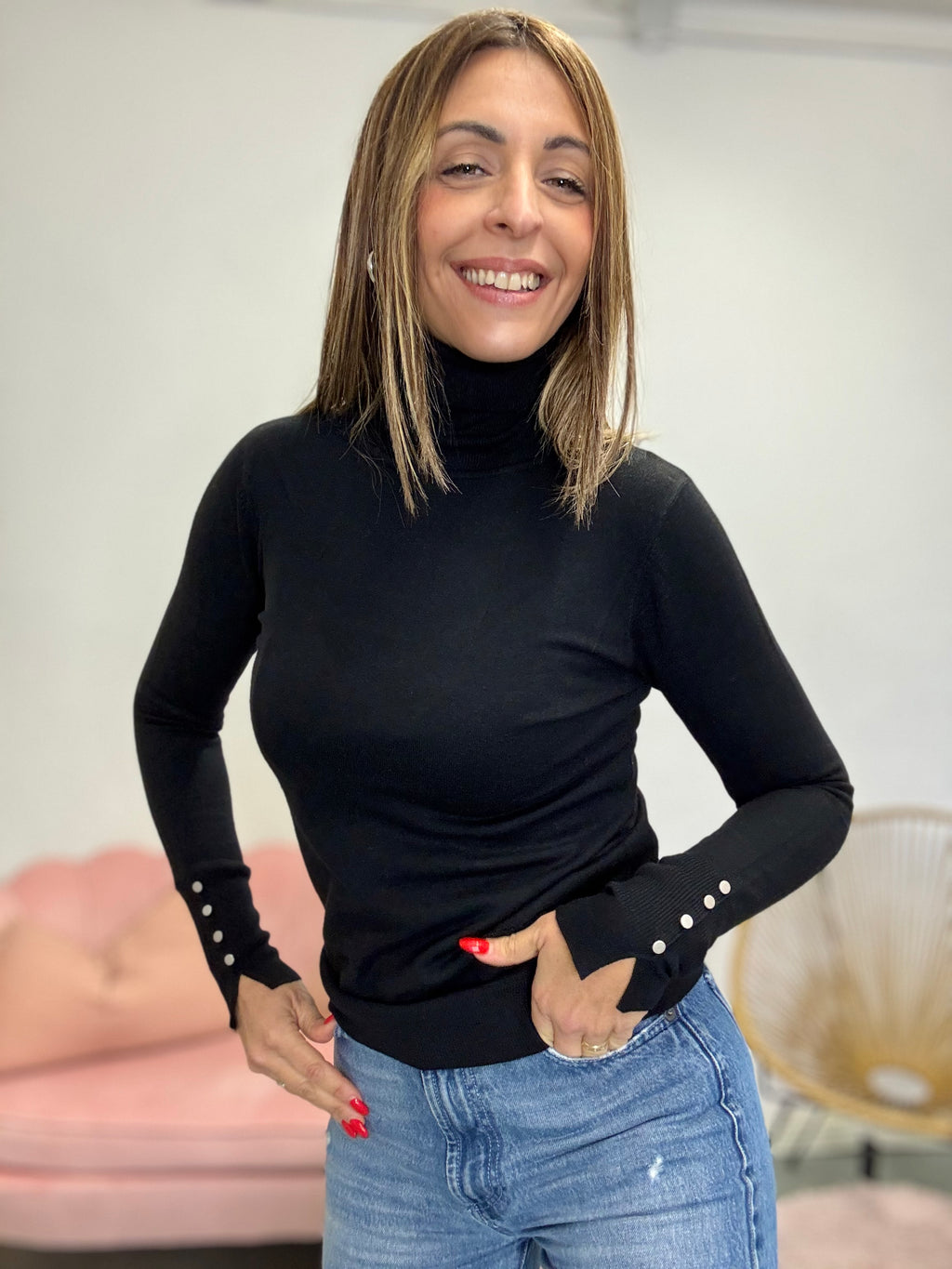 Dolcevita coi bottoncini