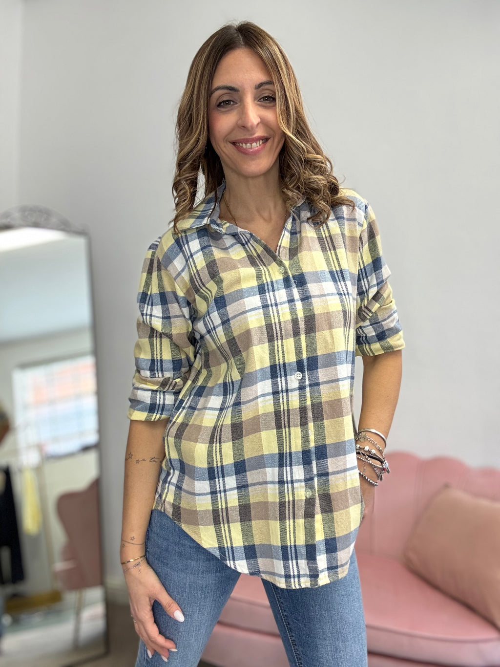 La camicia flanella Yellow