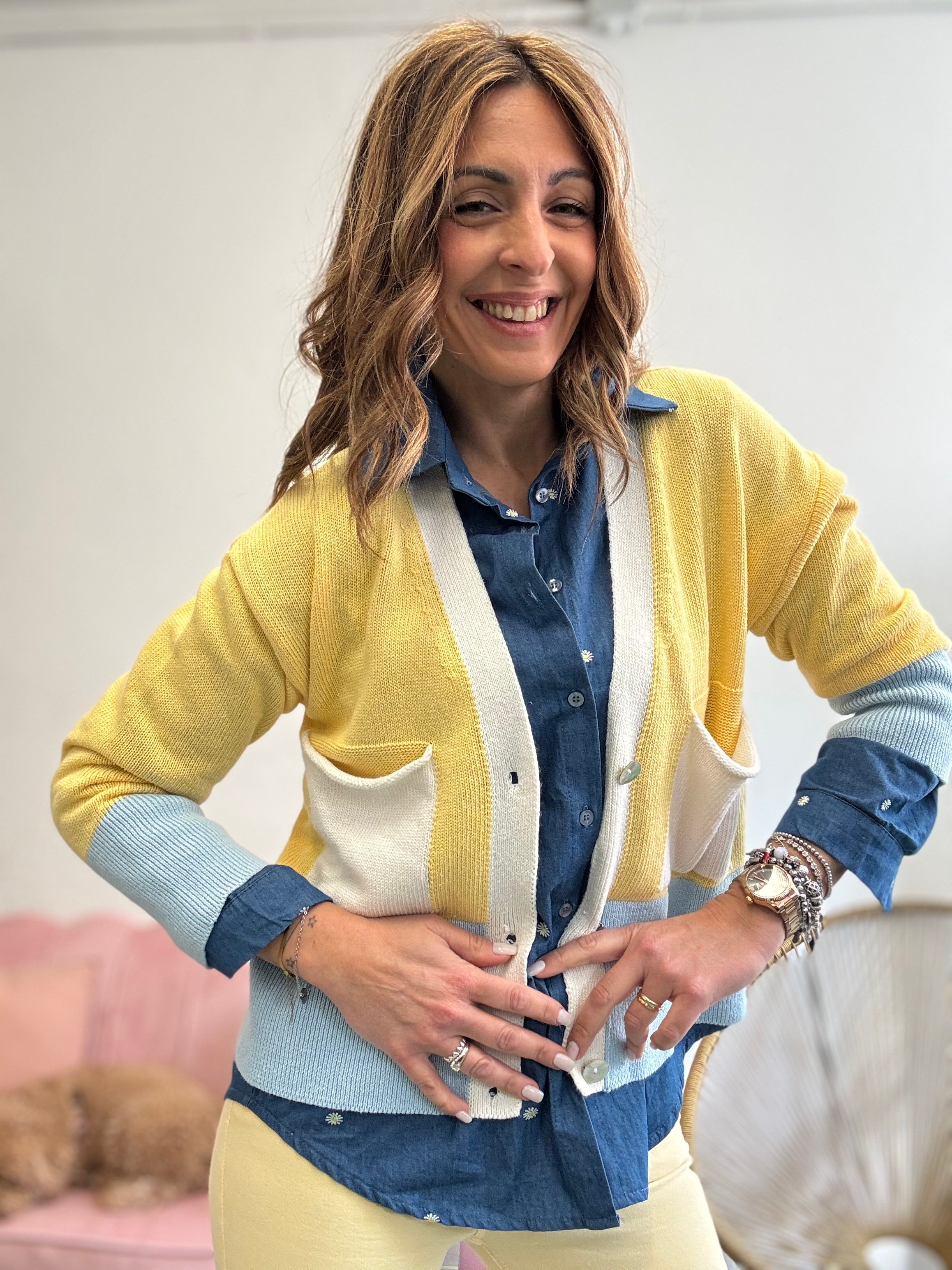 Cardigan Official cotone