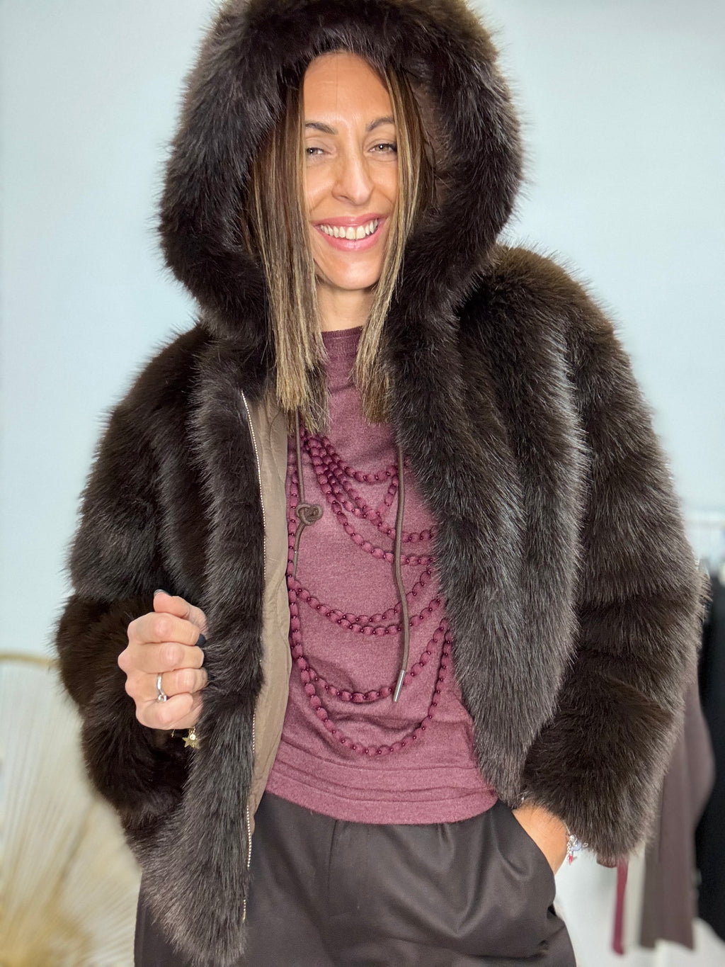 Il trapuntino reversibile con l ecopelliccia