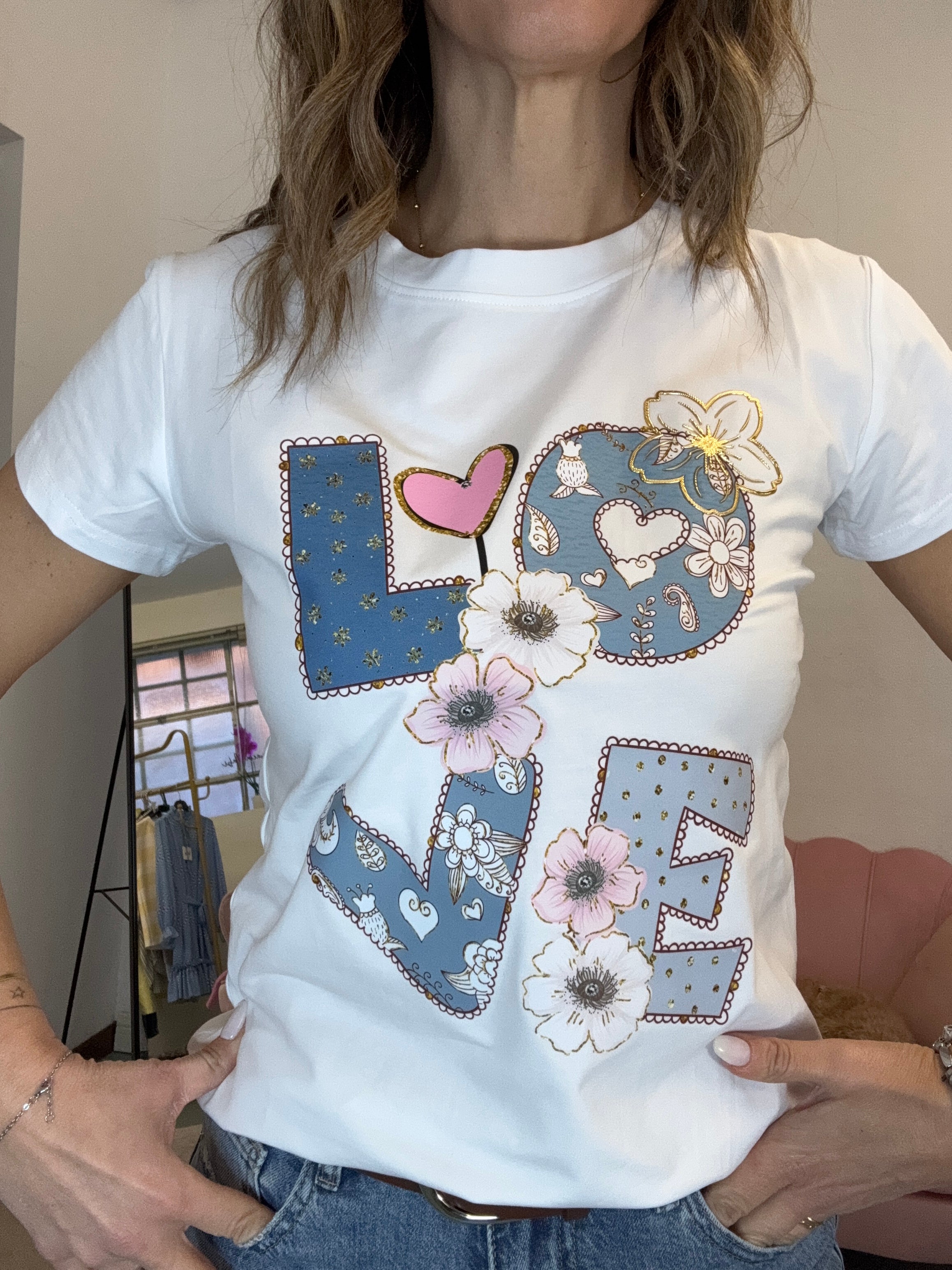T-shirt Love cartoon