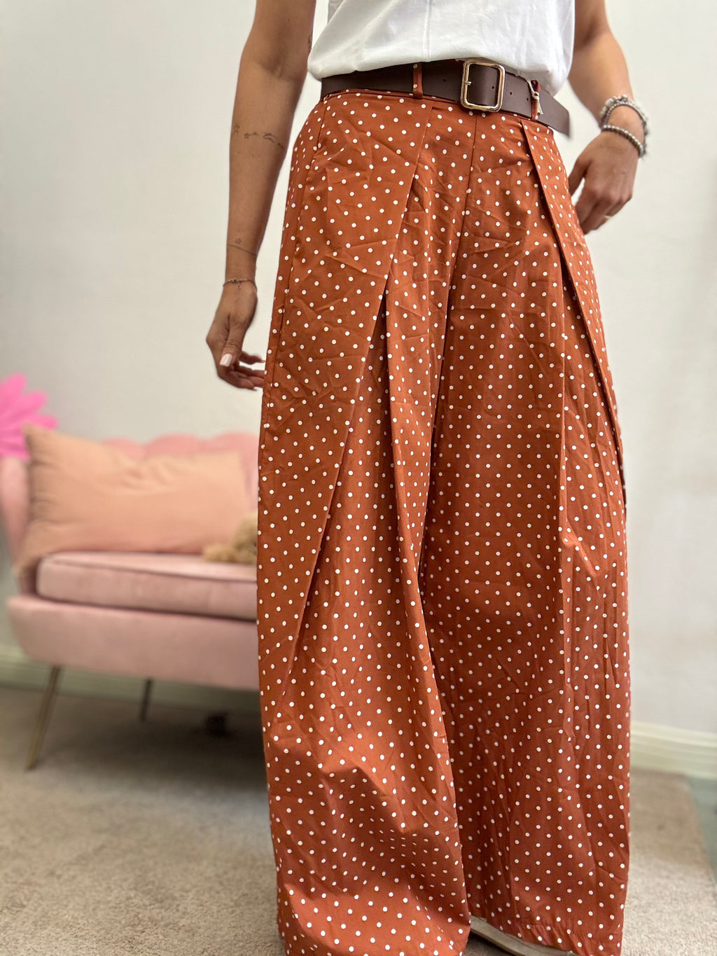 Il pantalone pence e pois