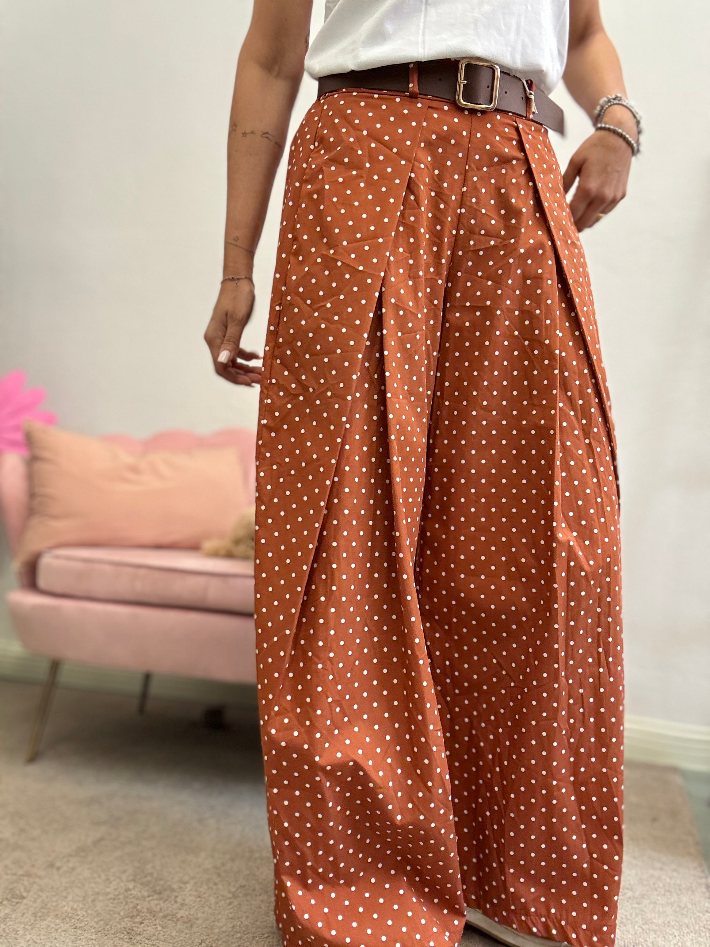 Il pantalone pence e pois
