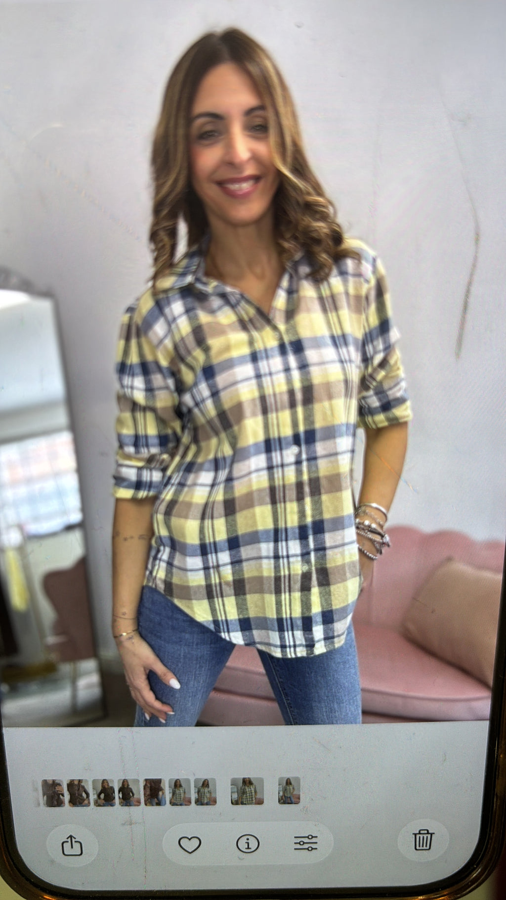 La camicia flanella Yellow