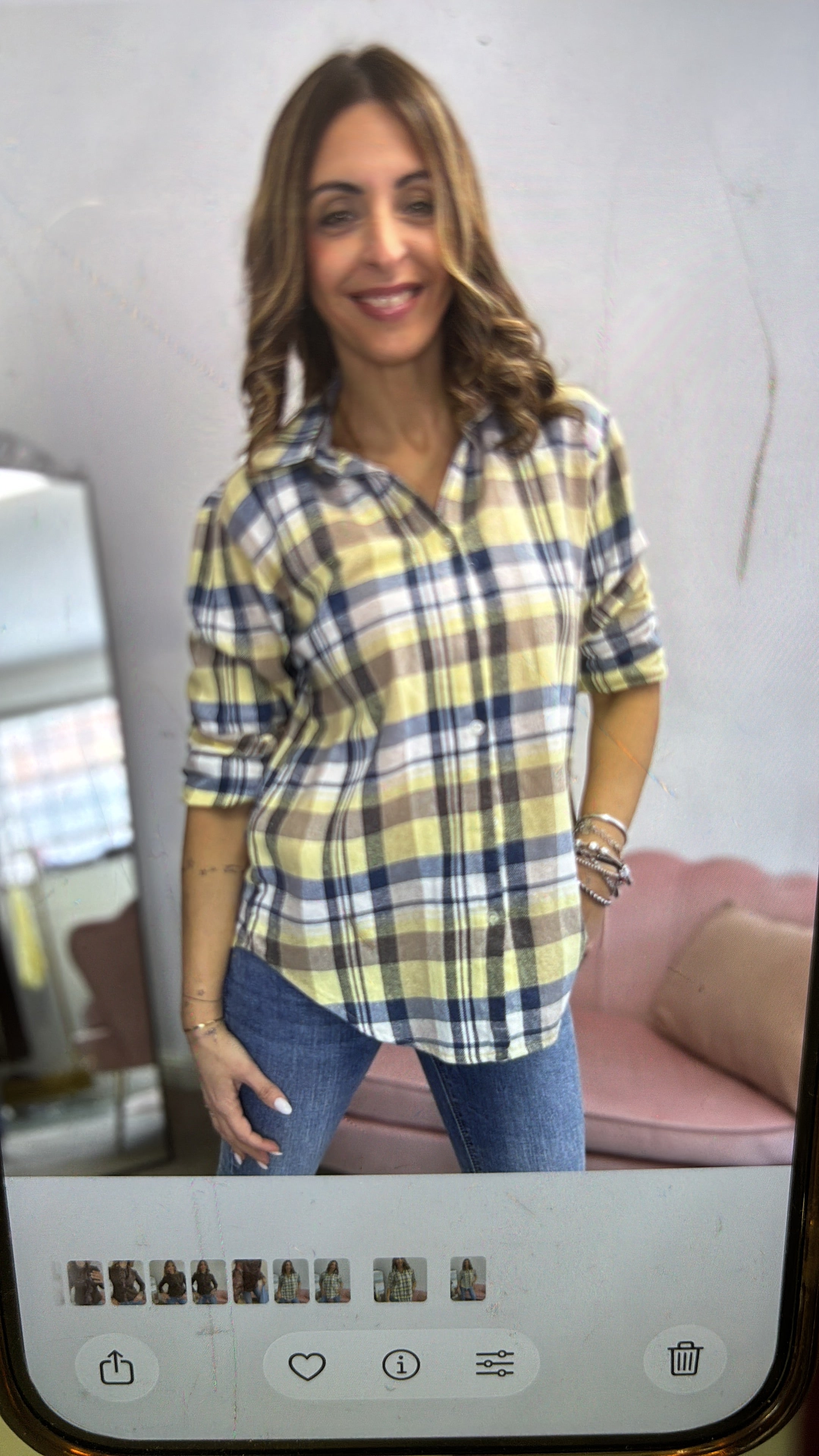 La camicia flanella Yellow