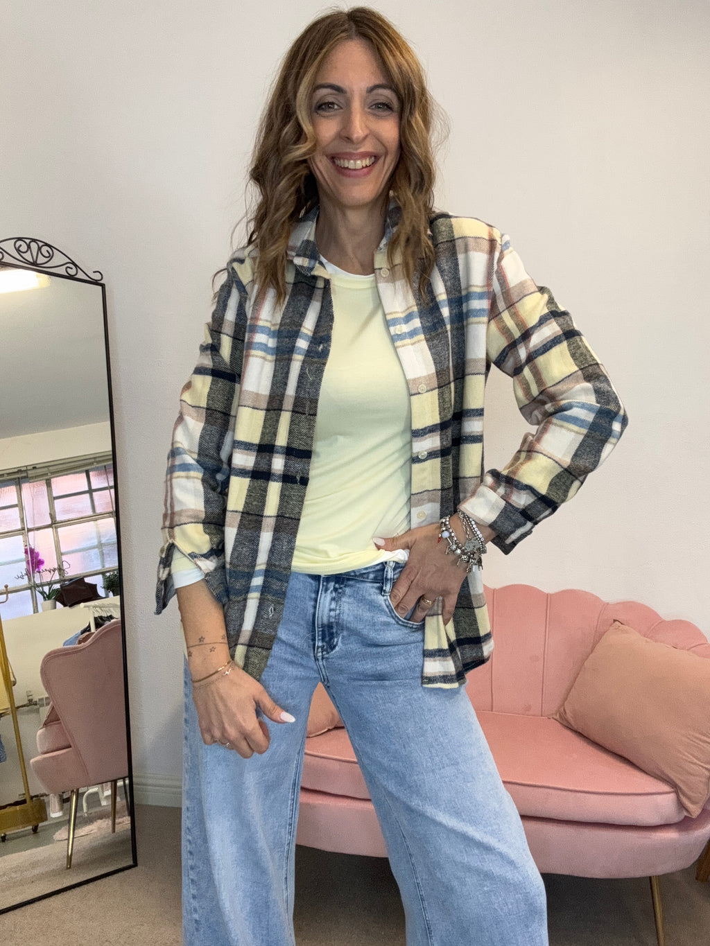 La camicia flanellina patch