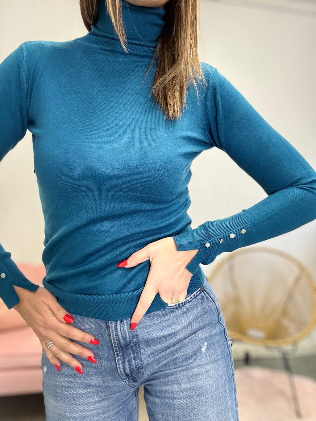 Dolcevita coi bottoncini