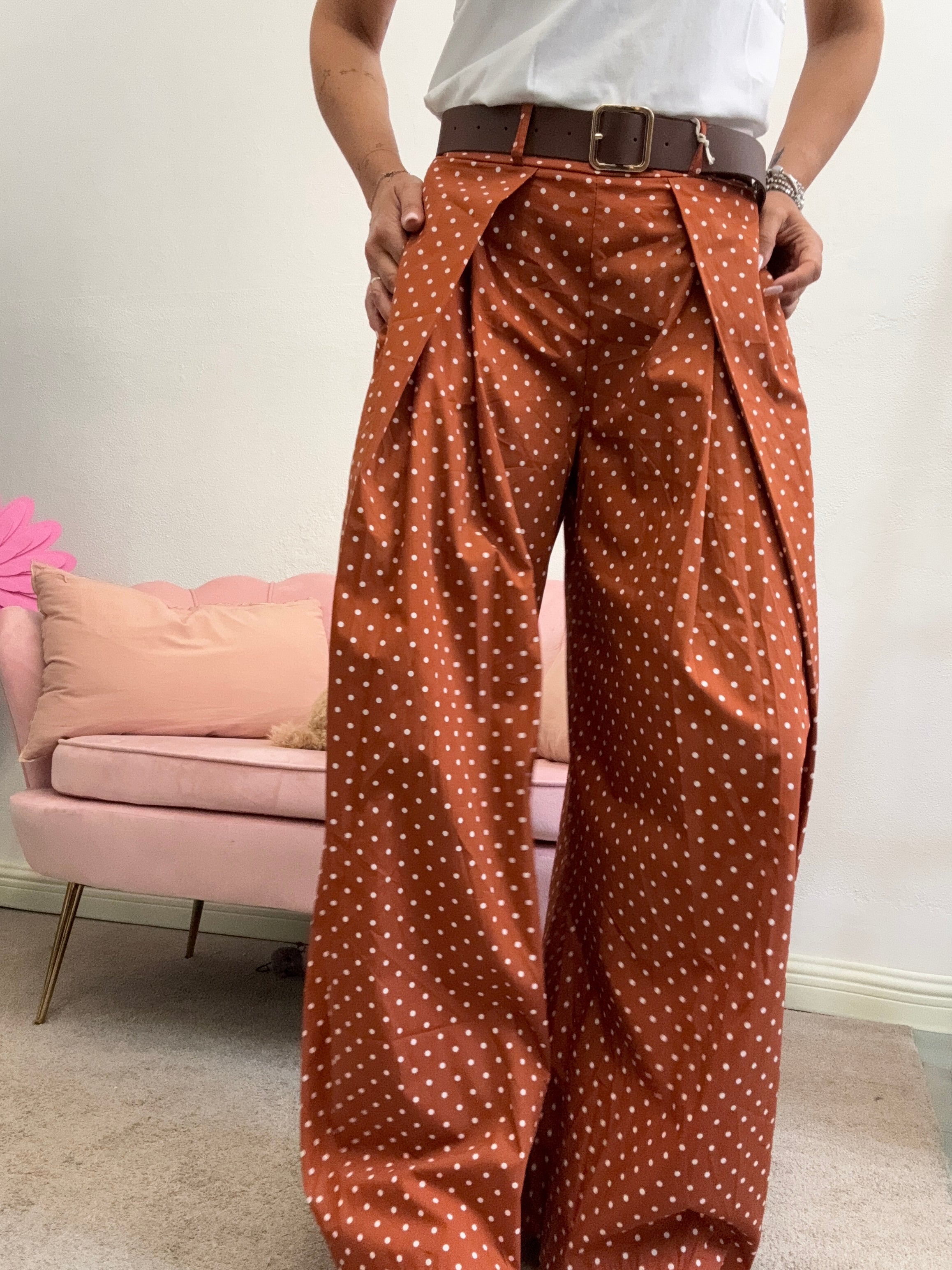 Il pantalone pence e pois