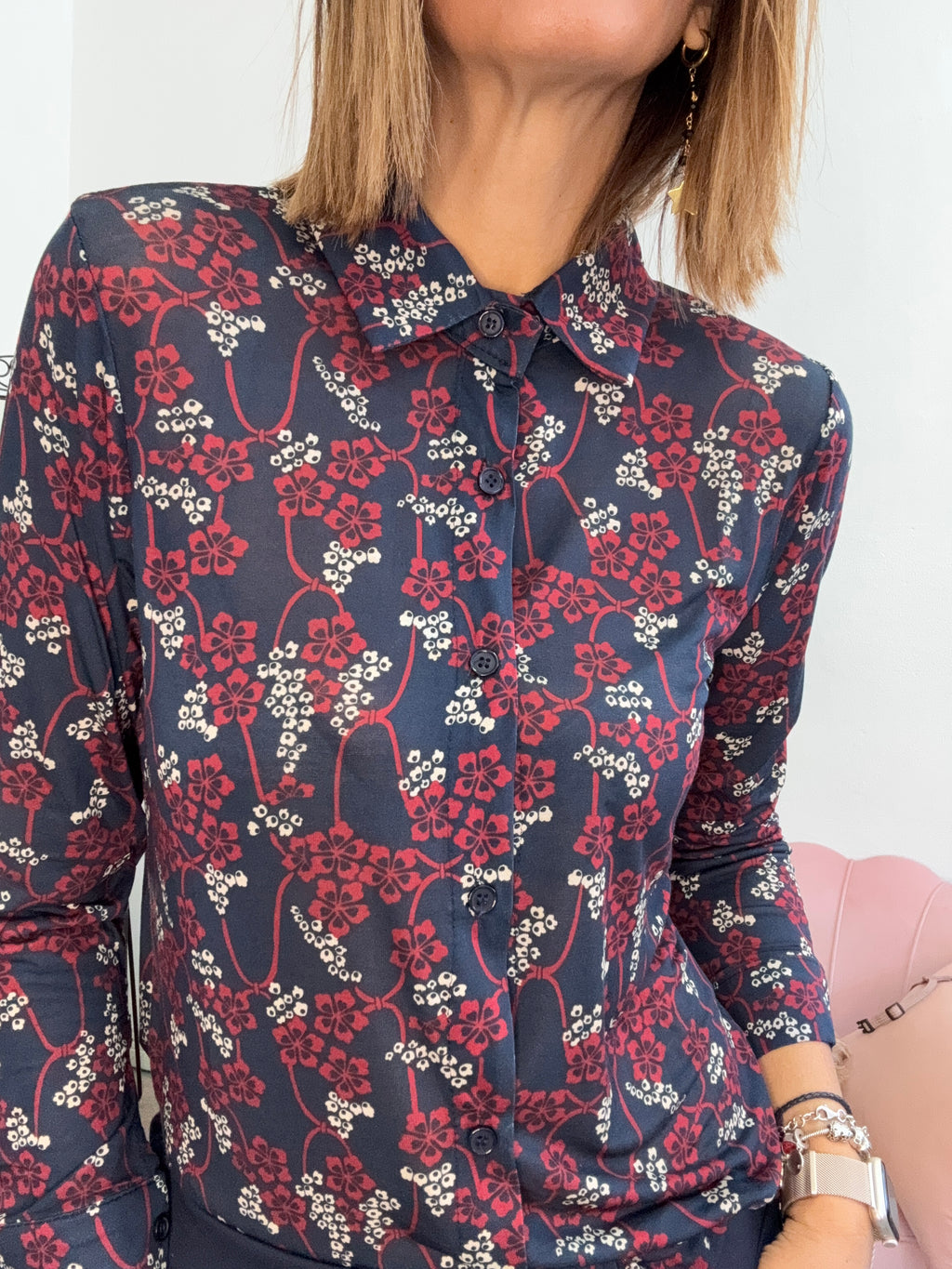 La cachemiretta camicia Spring