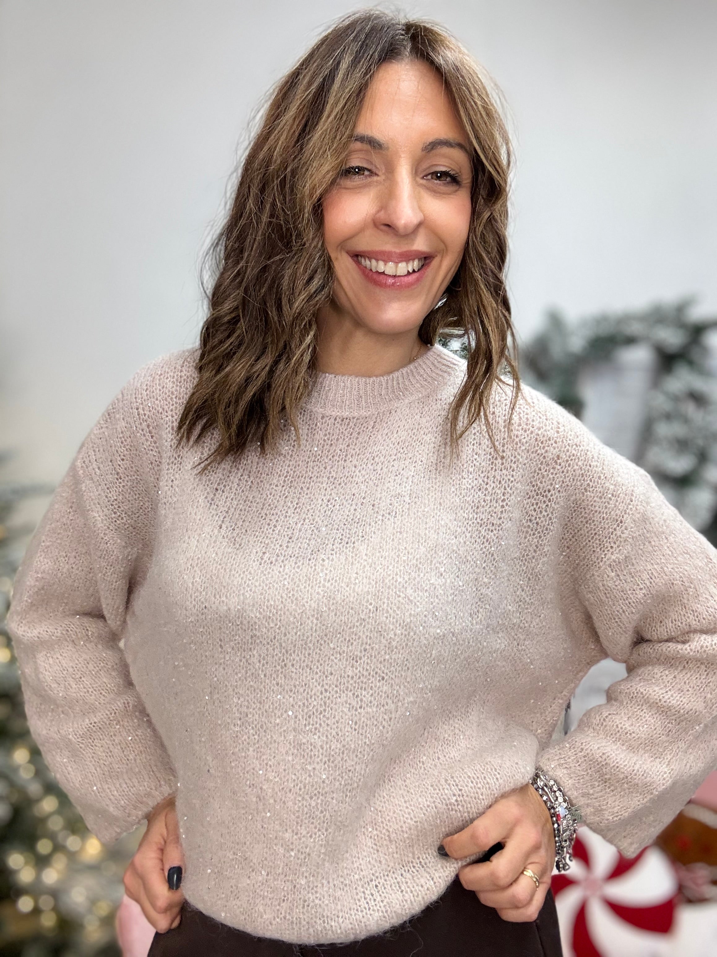 Il Pull mohair con le luci