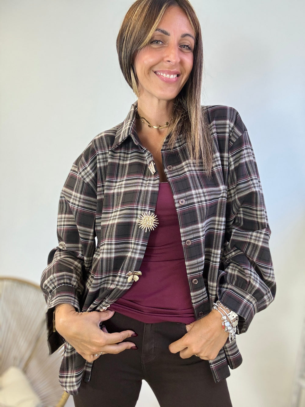 La camicia a quadri Sofia
