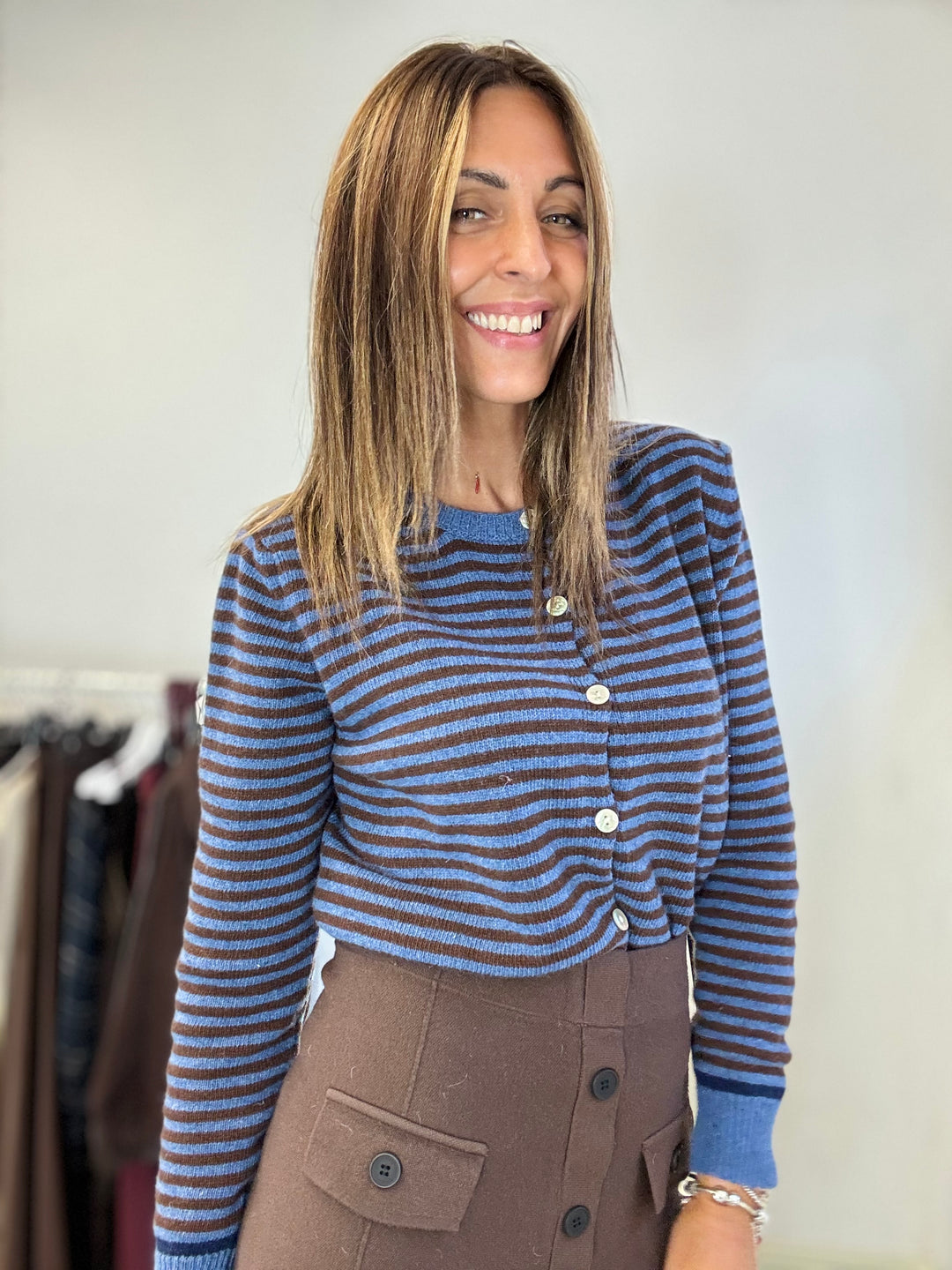 Cardigan Paolita con le righe