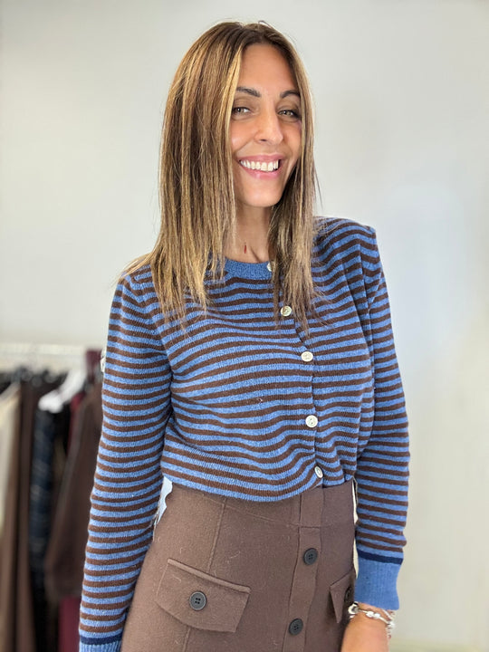 Cardigan Paolita con le righe