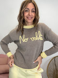 Pull No vabbè bicolor cotone
