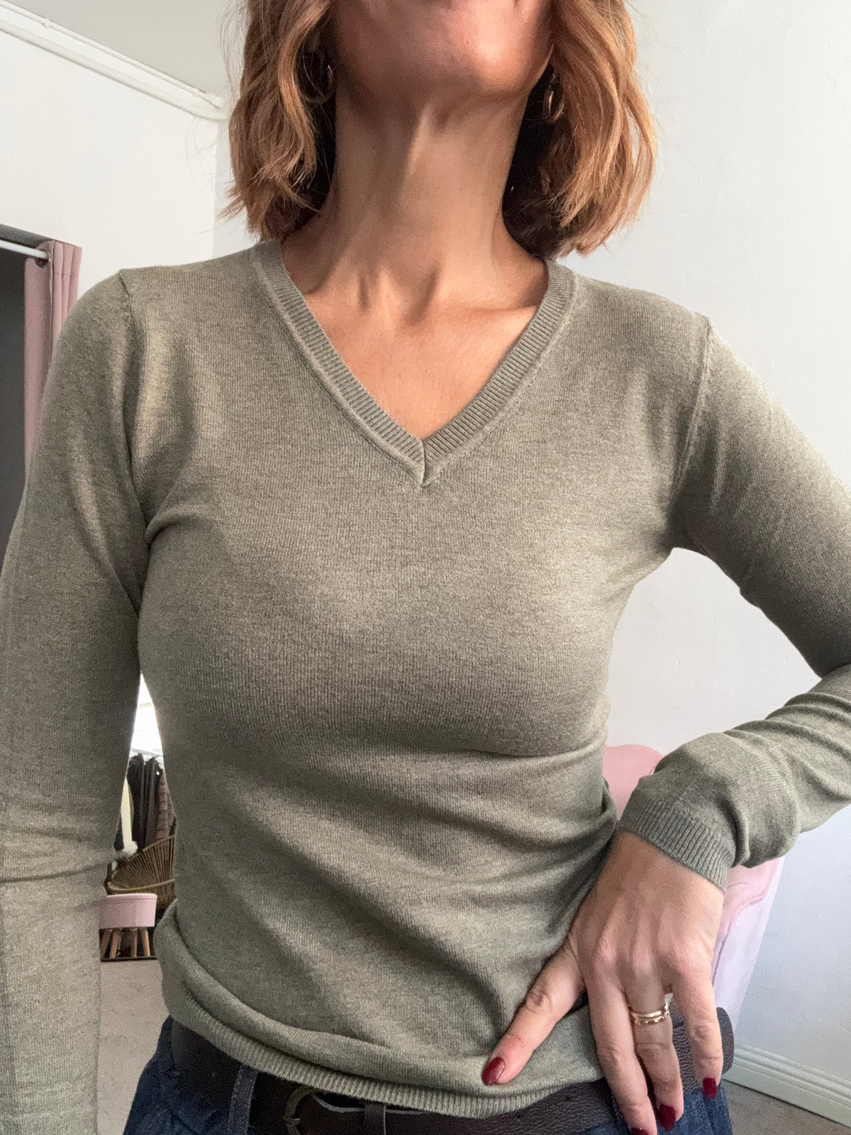 Il pull con la V