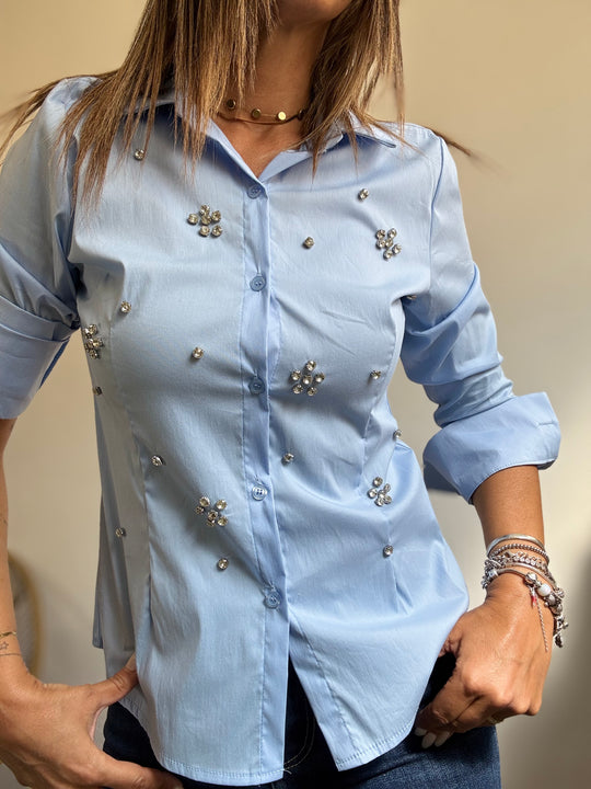 La camicia Klara con gli strasse