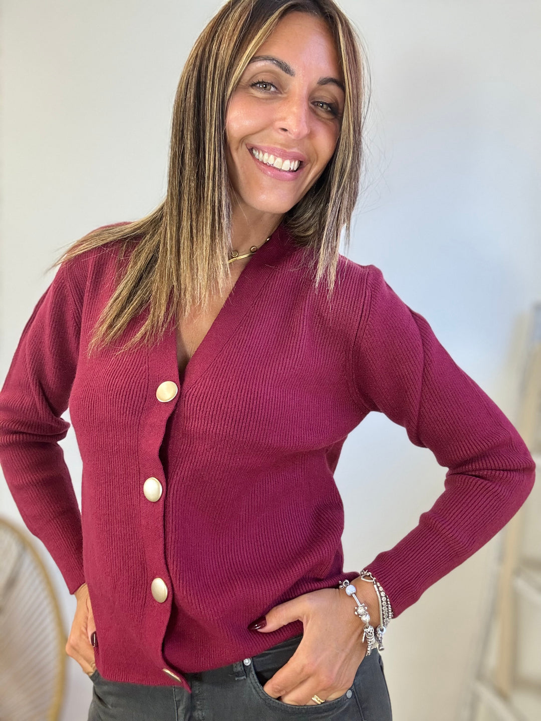 Cardigan gioiello