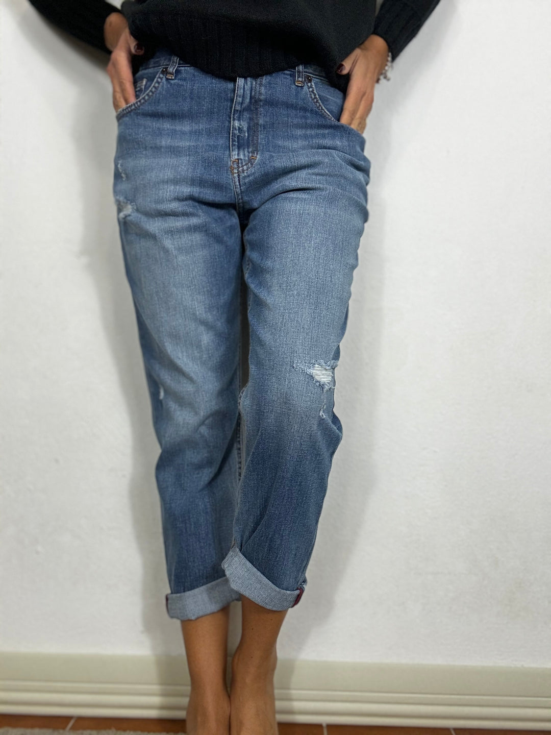 Jeans cargo denim