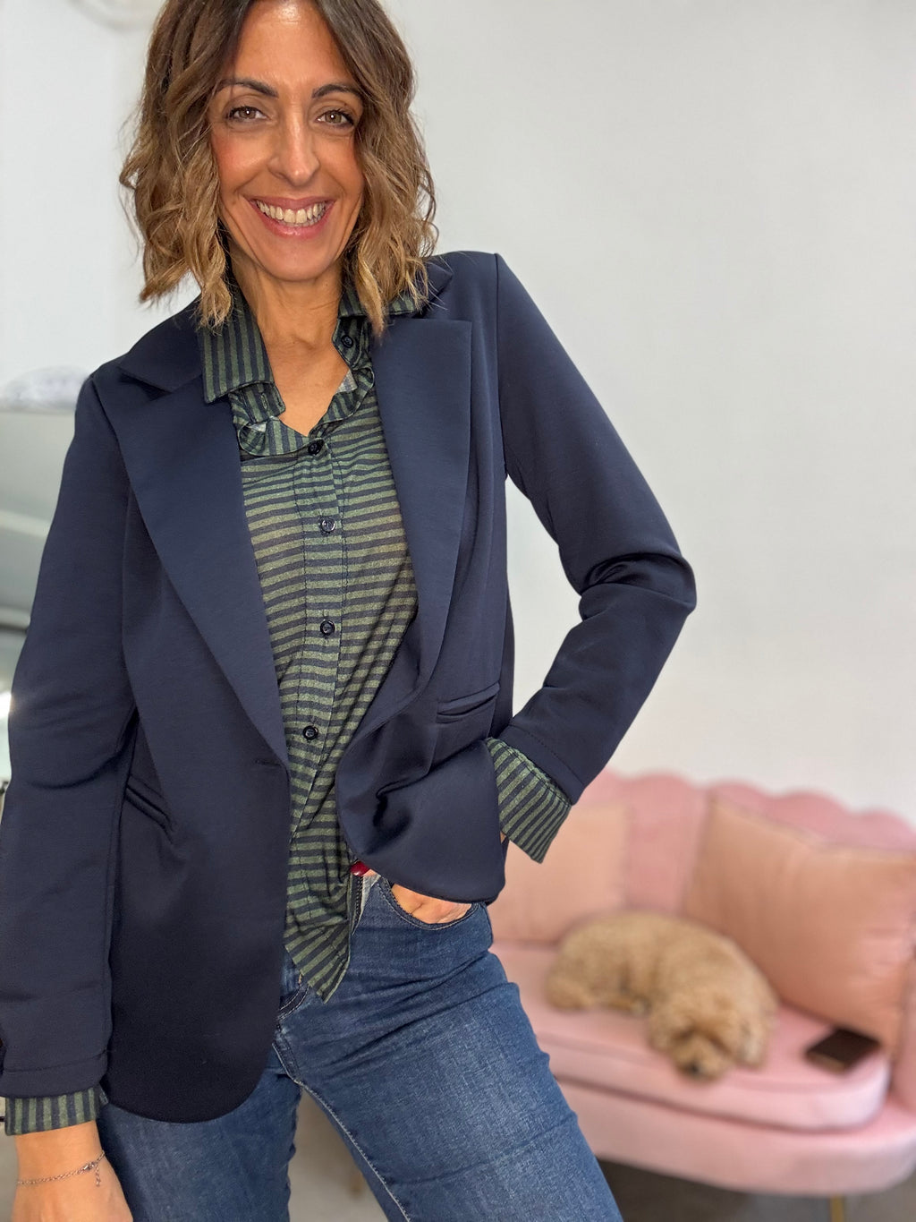 Il blazer in felpa non felpata