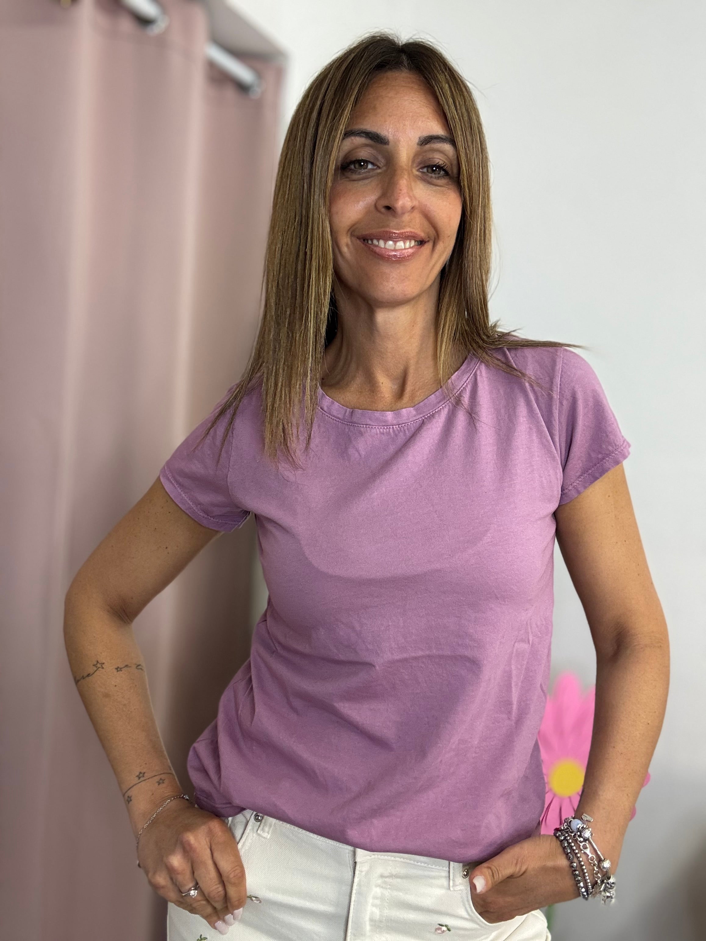 La t-shirt in cotone