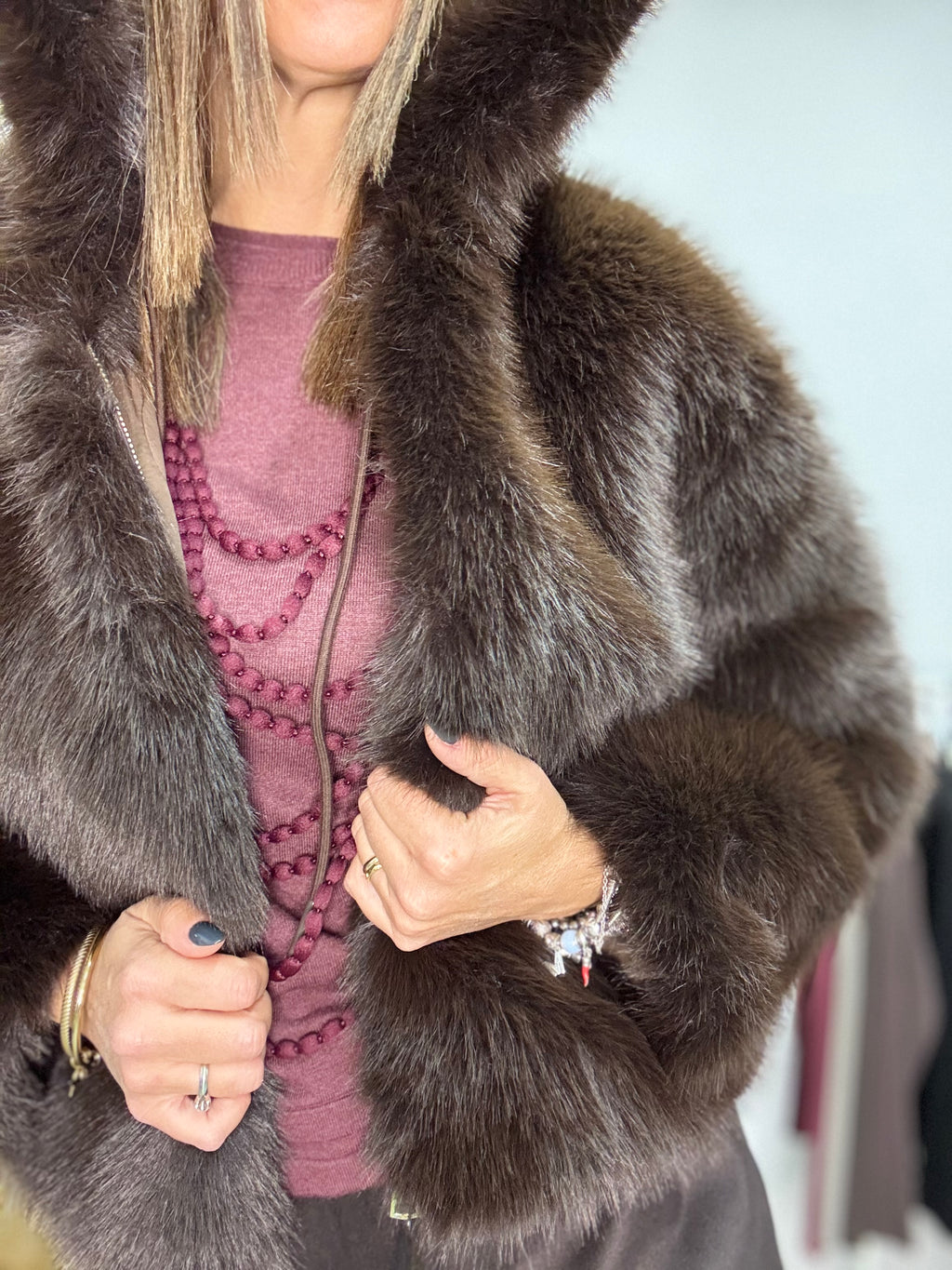 Il trapuntino reversibile con l ecopelliccia