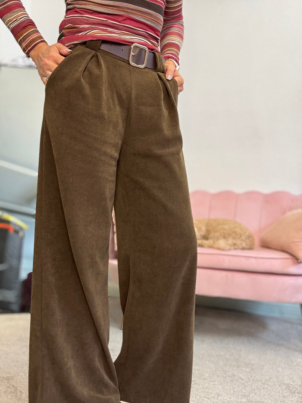 Il pantalone vellutino costine
