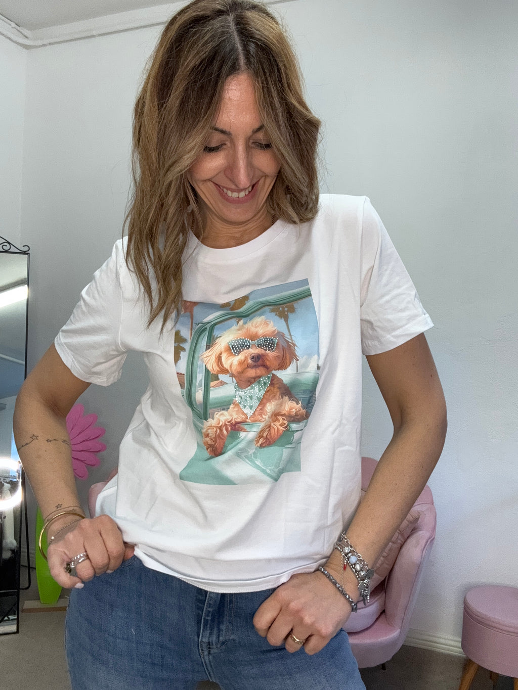 La t-shirt Mabi on holiday
