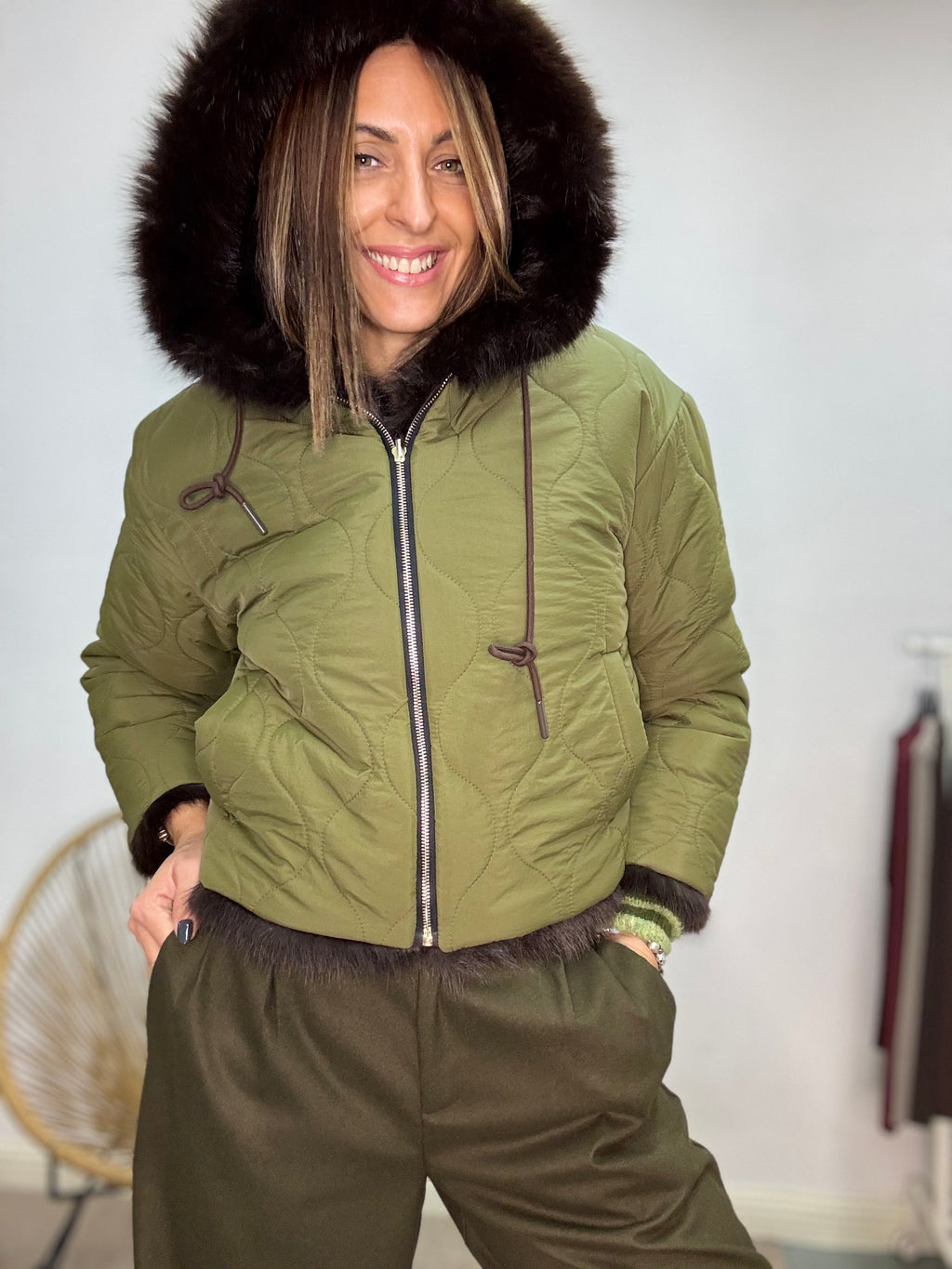 Il trapuntino reversibile con l ecopelliccia