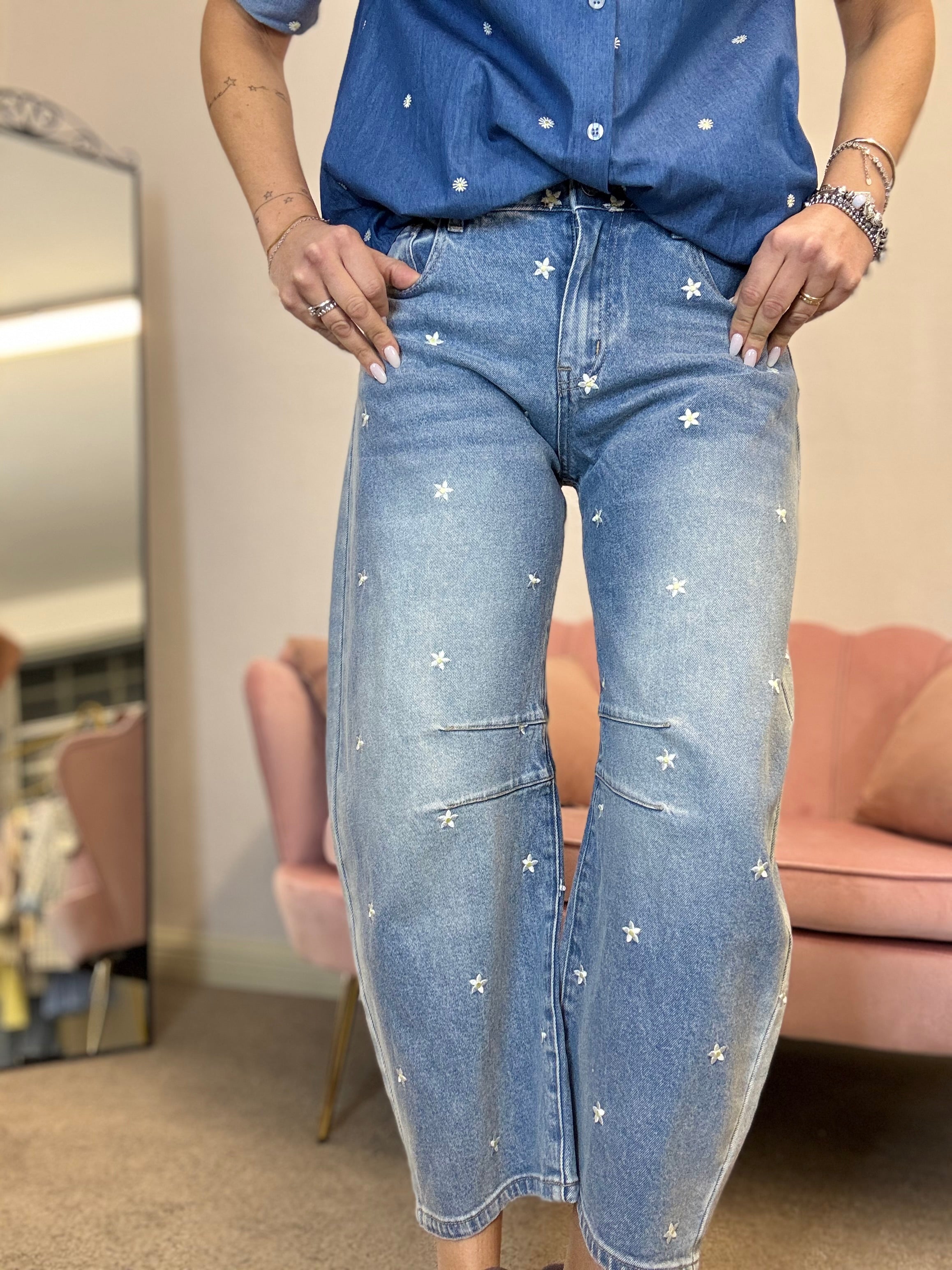 Il jeans giappo coi fiorellini
