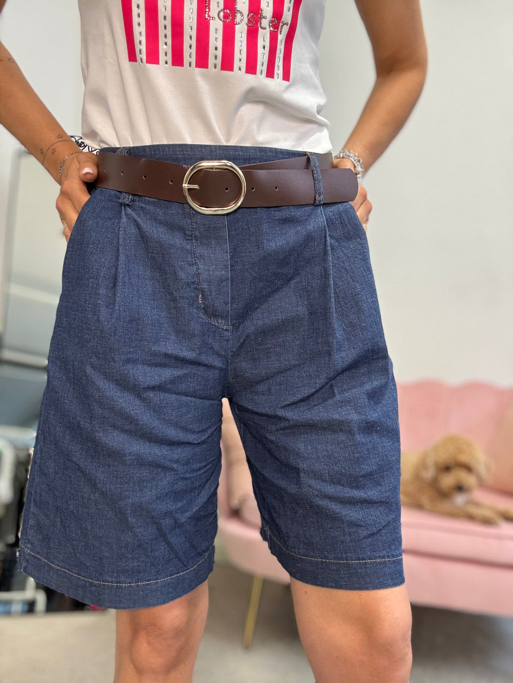 Il Bermuda in cotone denim