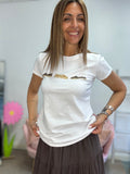 La t-shirt friulana marrone