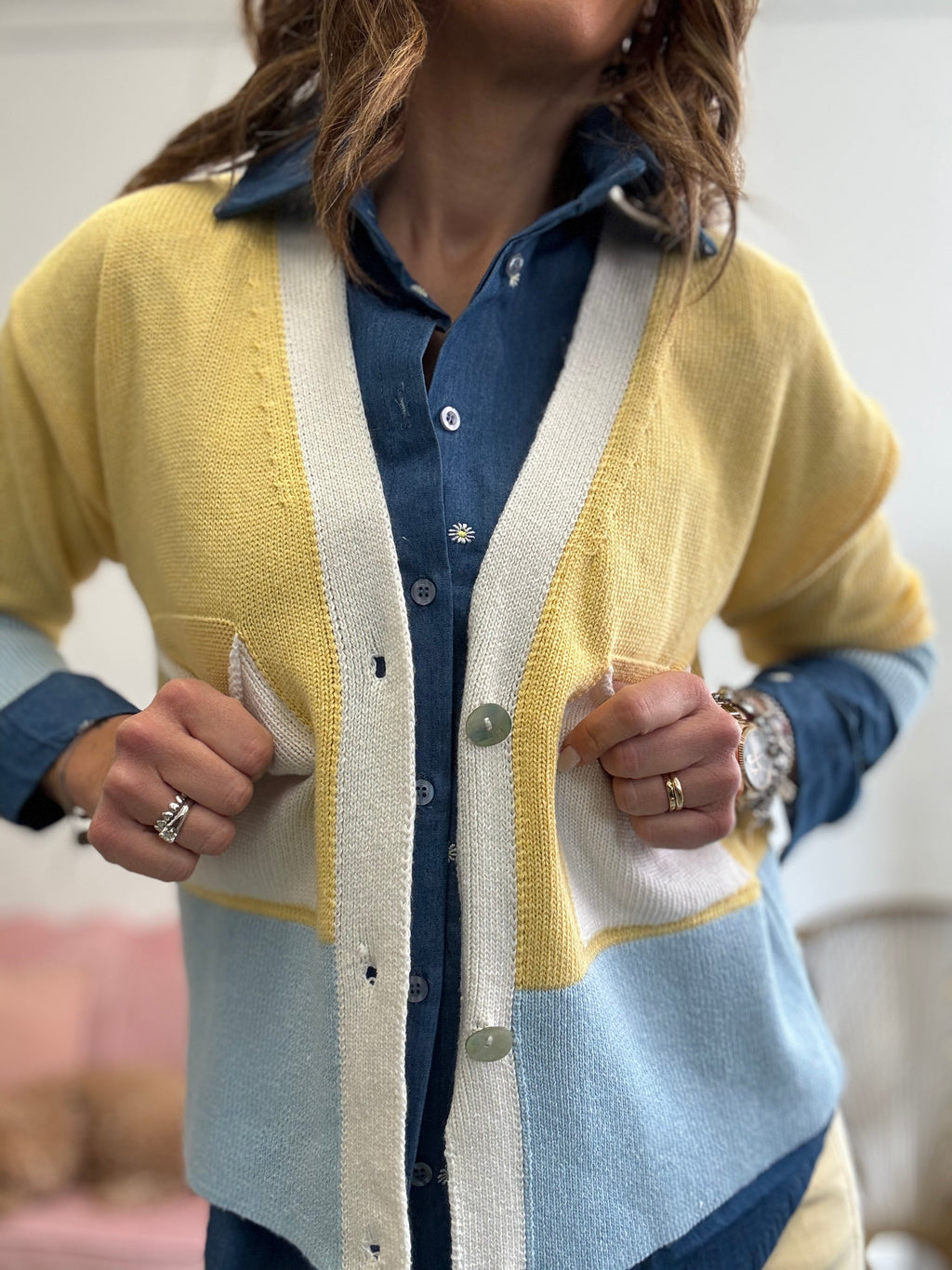 Cardigan Official cotone