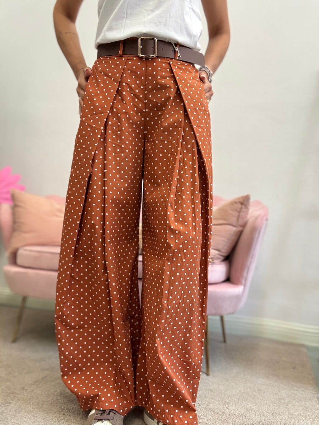 Il pantalone pence e pois