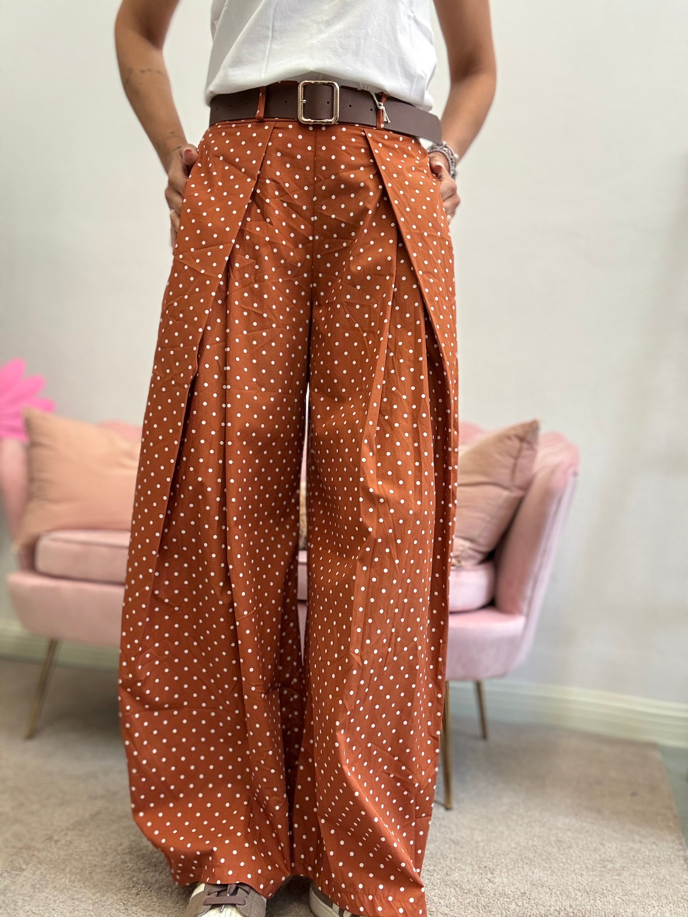 Il pantalone pence e pois