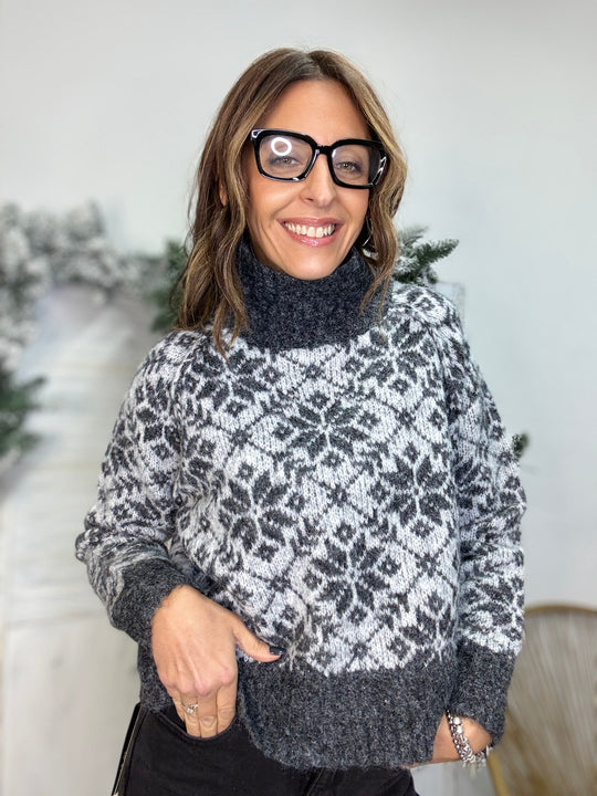 Il pull coi fiocchi di neve