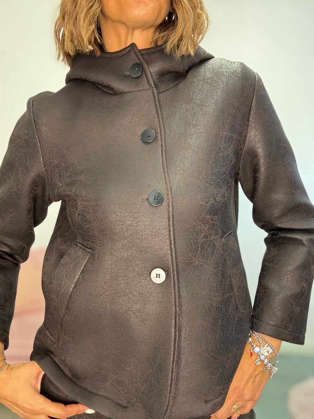 Cappottino neoprene venature