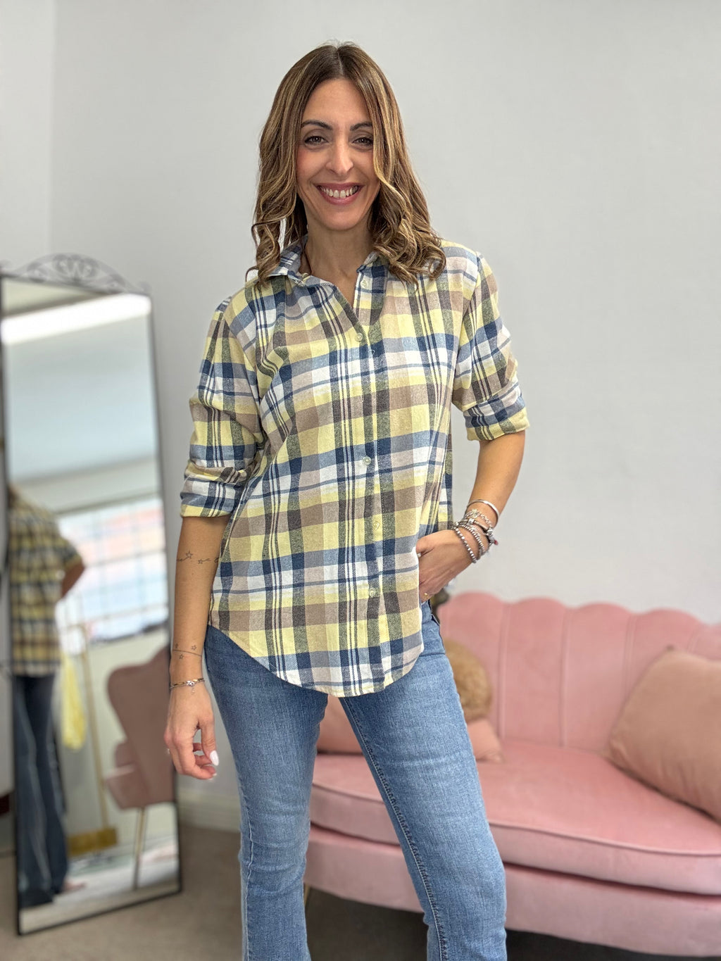 La camicia flanella Yellow