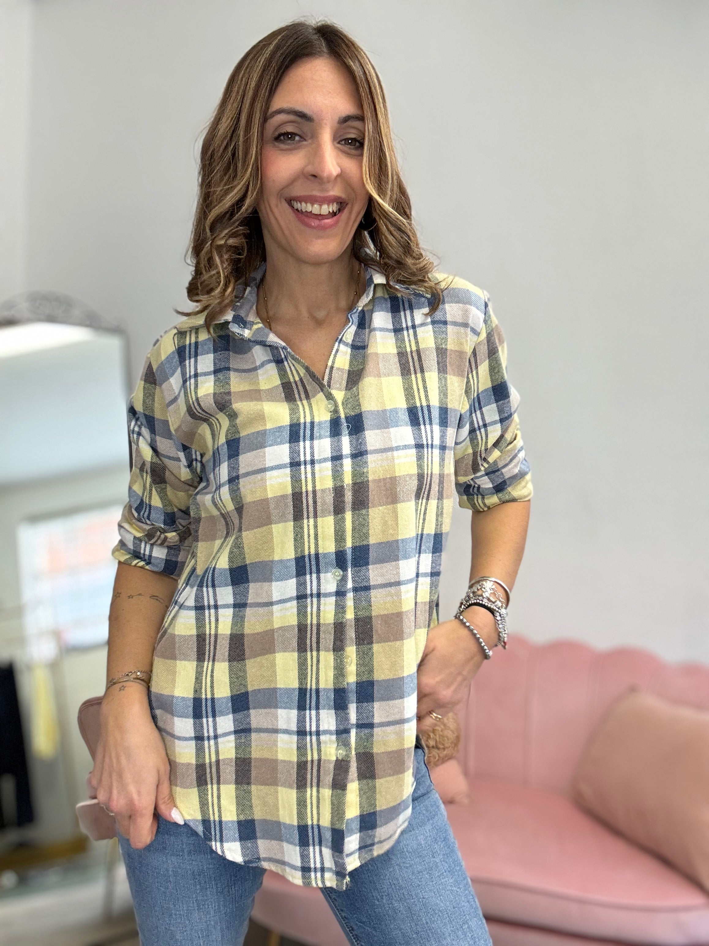 La camicia flanella Yellow