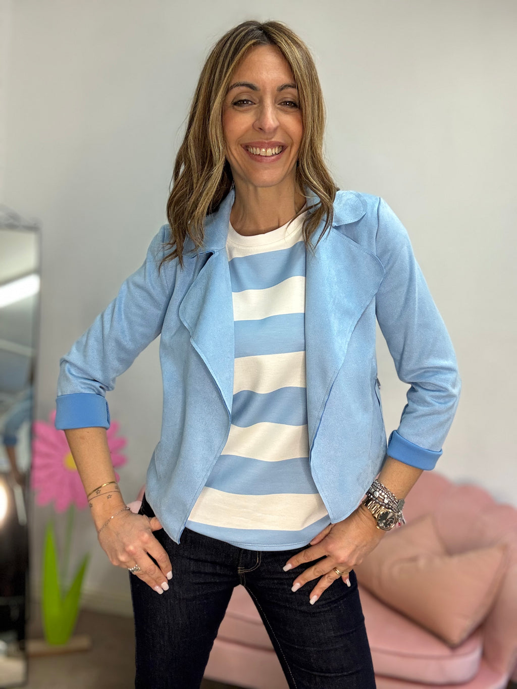 La giacchina alcantara senza zip